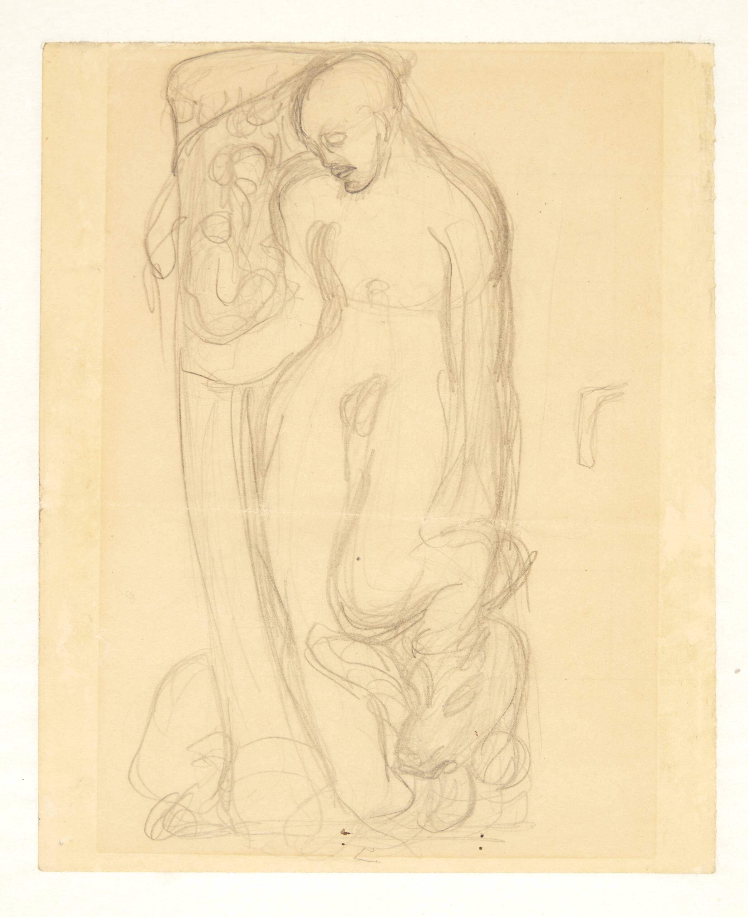Udkast til "Vorherre puster liv i Eva", Kai Nielsen, 1914