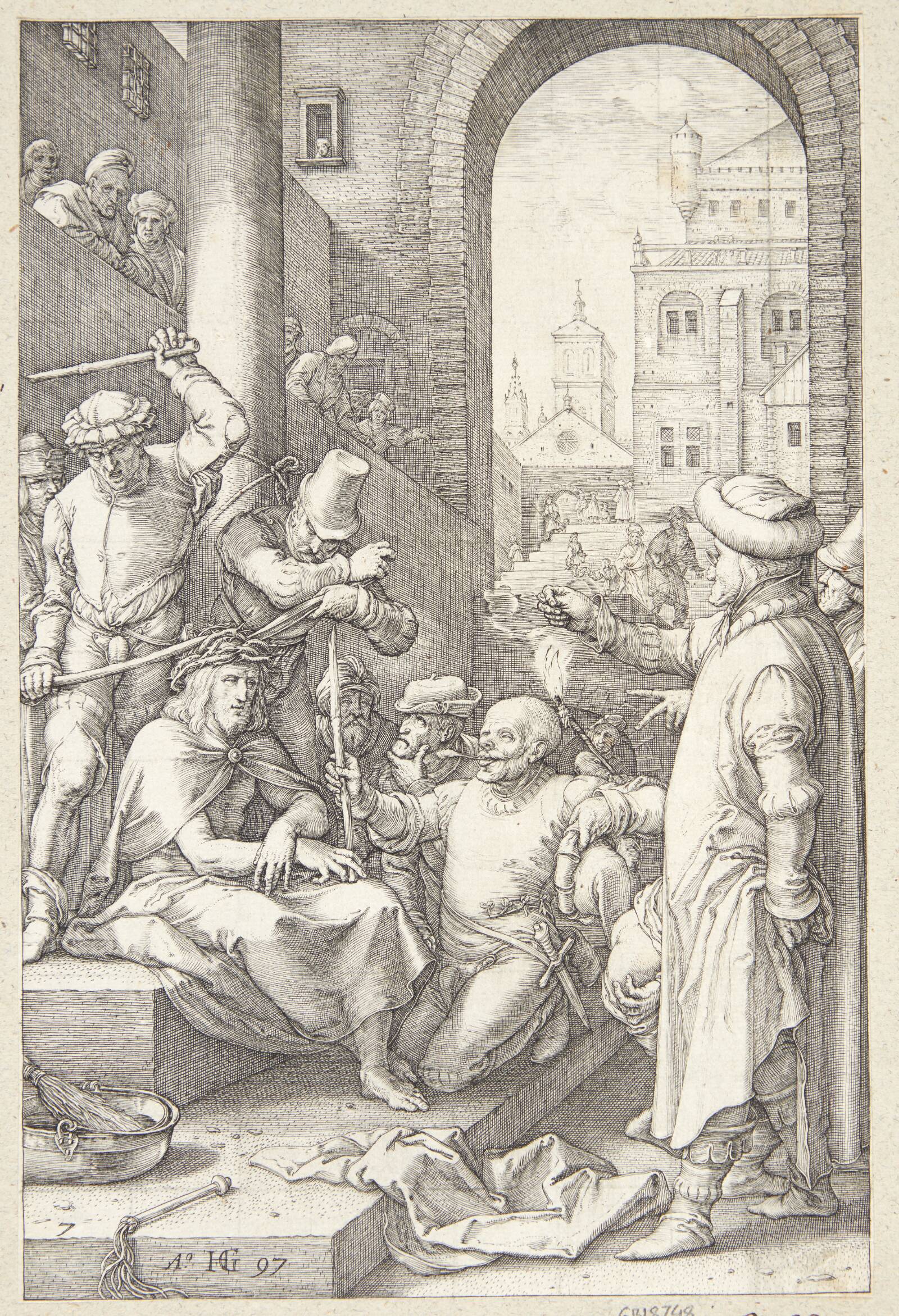 Tornekroningen, Hendrick Goltzius, 1597