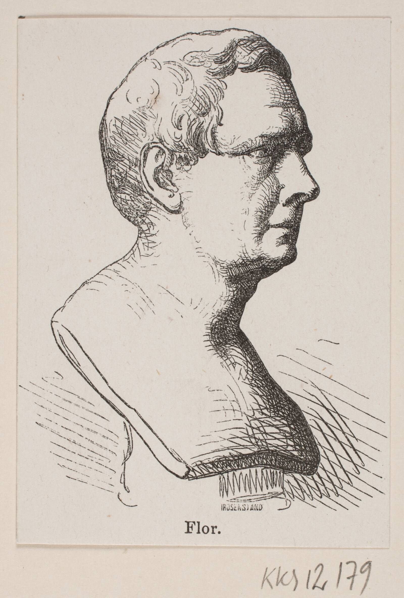 Christian Flor, Johan Frederik Rosenstand, 1820-1887