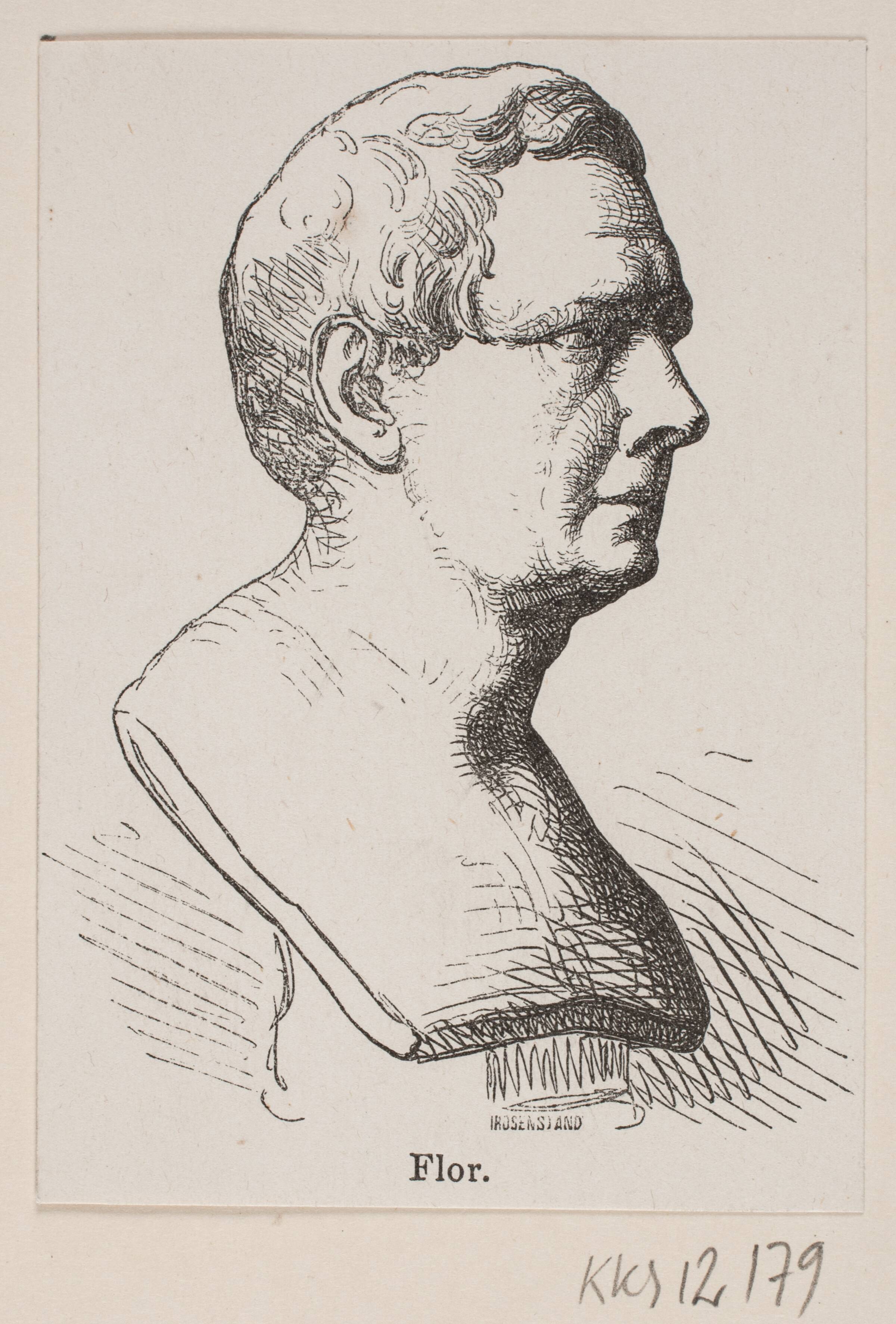Christian Flor, Johan Frederik Rosenstand, 1820-1887