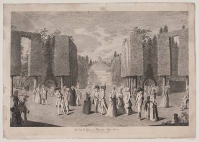 Prospect taget ved Indgangen af Friederichsberg Hauge i Aaret 1786