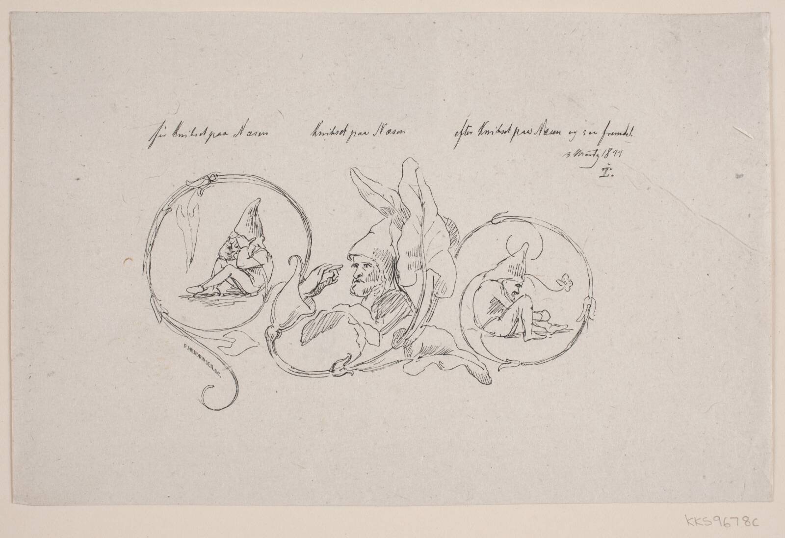 Knibet på Næsen, F. Hendriksen, 1847-1938
