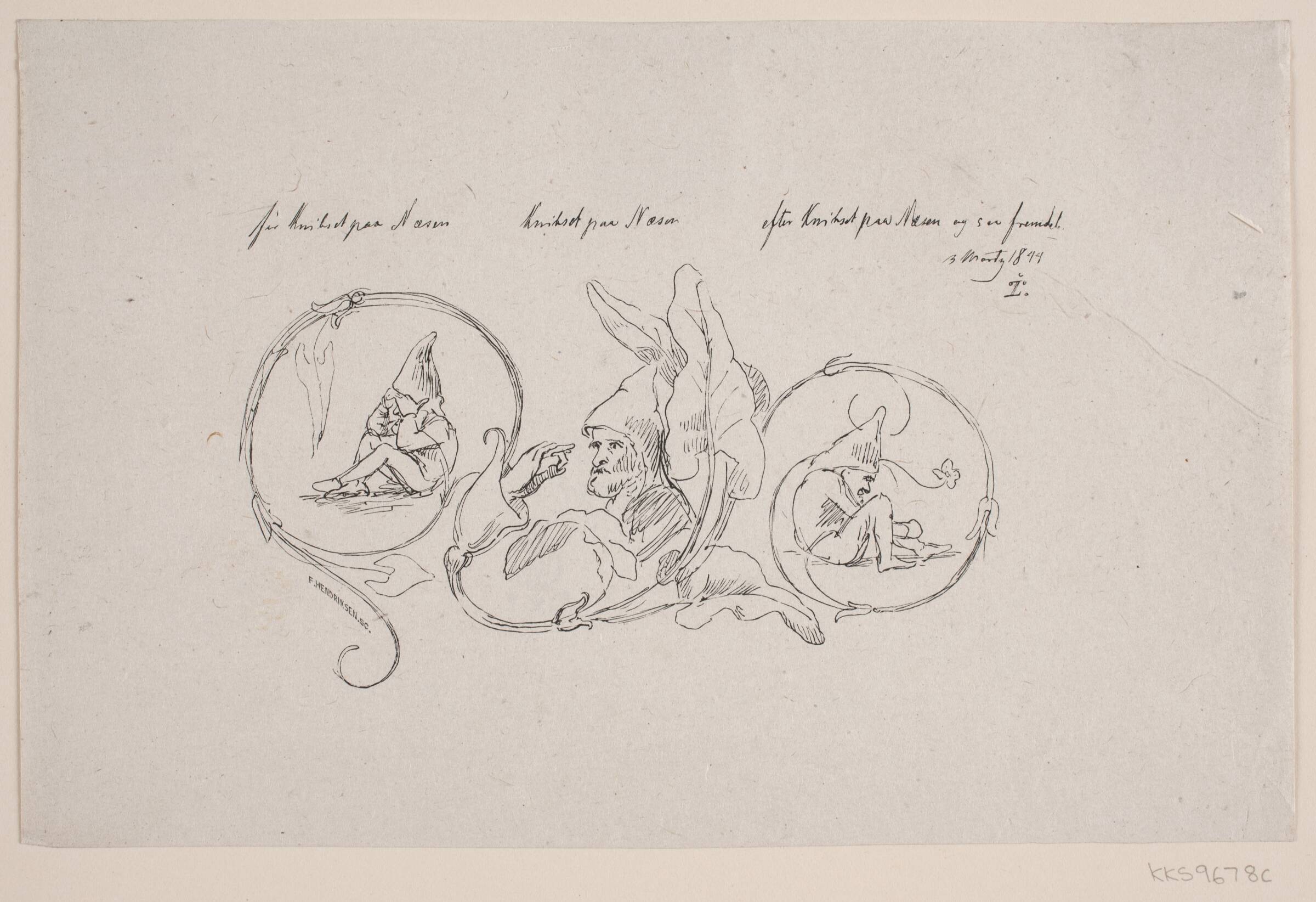 Knibet på Næsen, F. Hendriksen, 1847-1938
