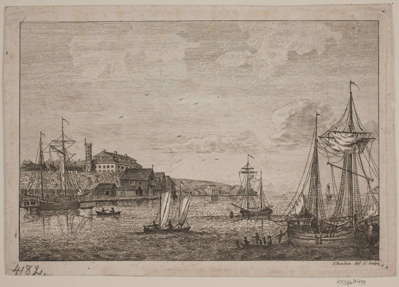 Flodparti ved Elben, Jes Bundsen, 1766-1829