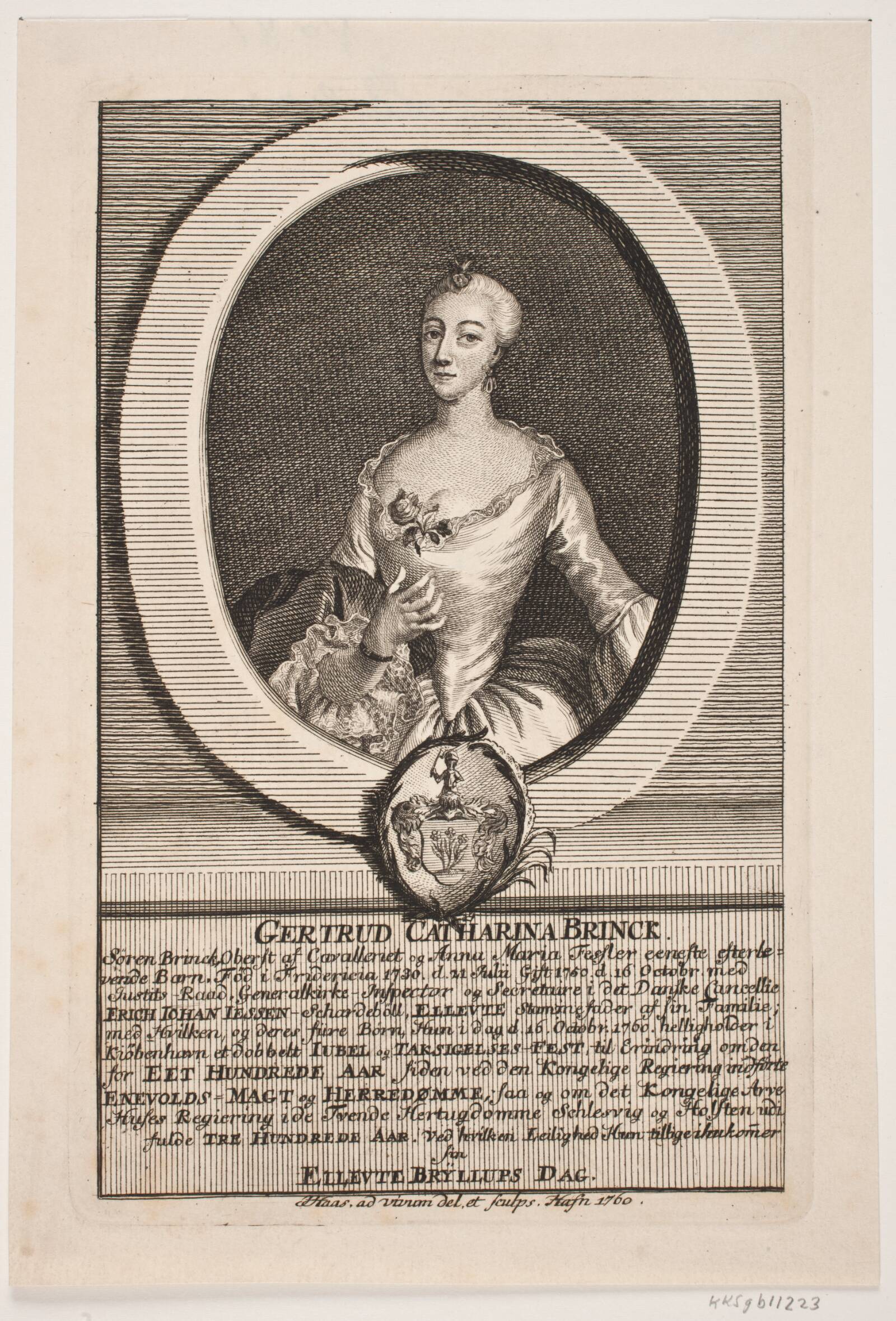 Gertrud Cathrine Brinck, Jonas Haas, 1760