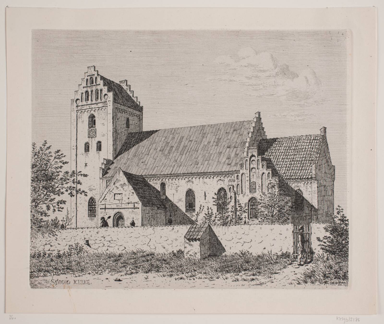 Søborg kirke, Jacob Kornerup, 1856