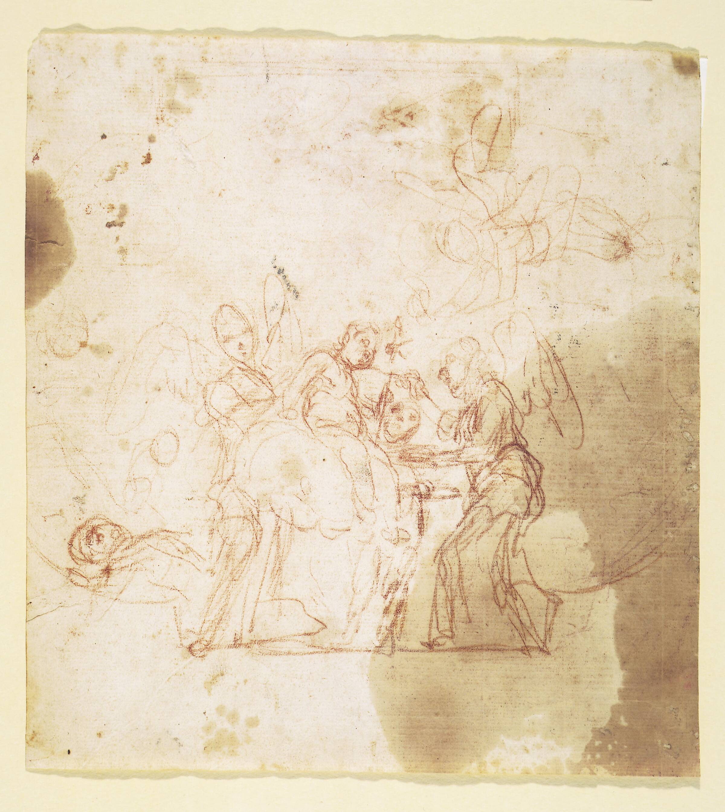 Johannes Døberen som barn plejet af engle (?), Mattia Preti, 1660-1669