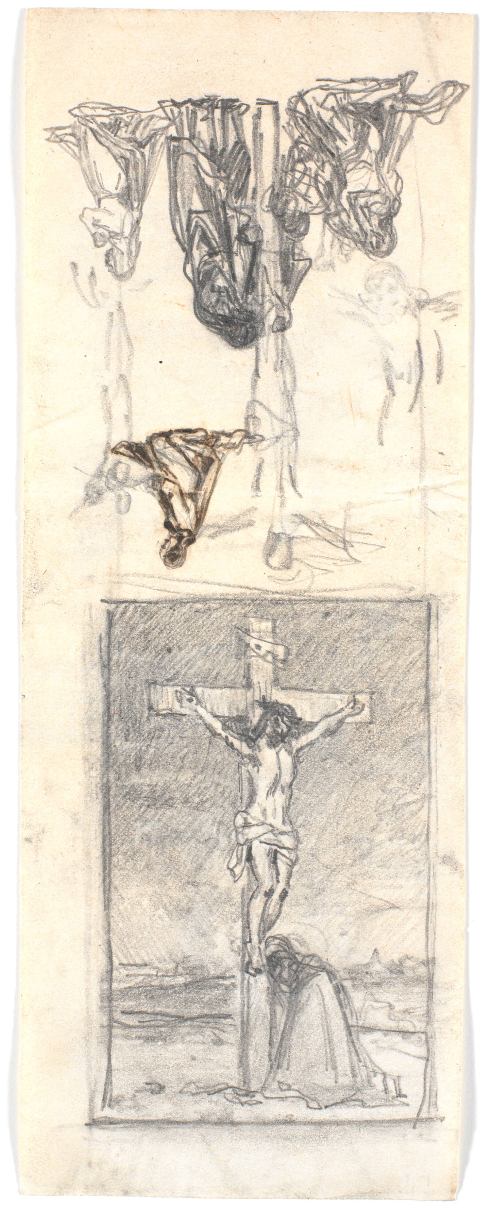 Kristus på korset. Studier, Martinus Rørbye, 1847