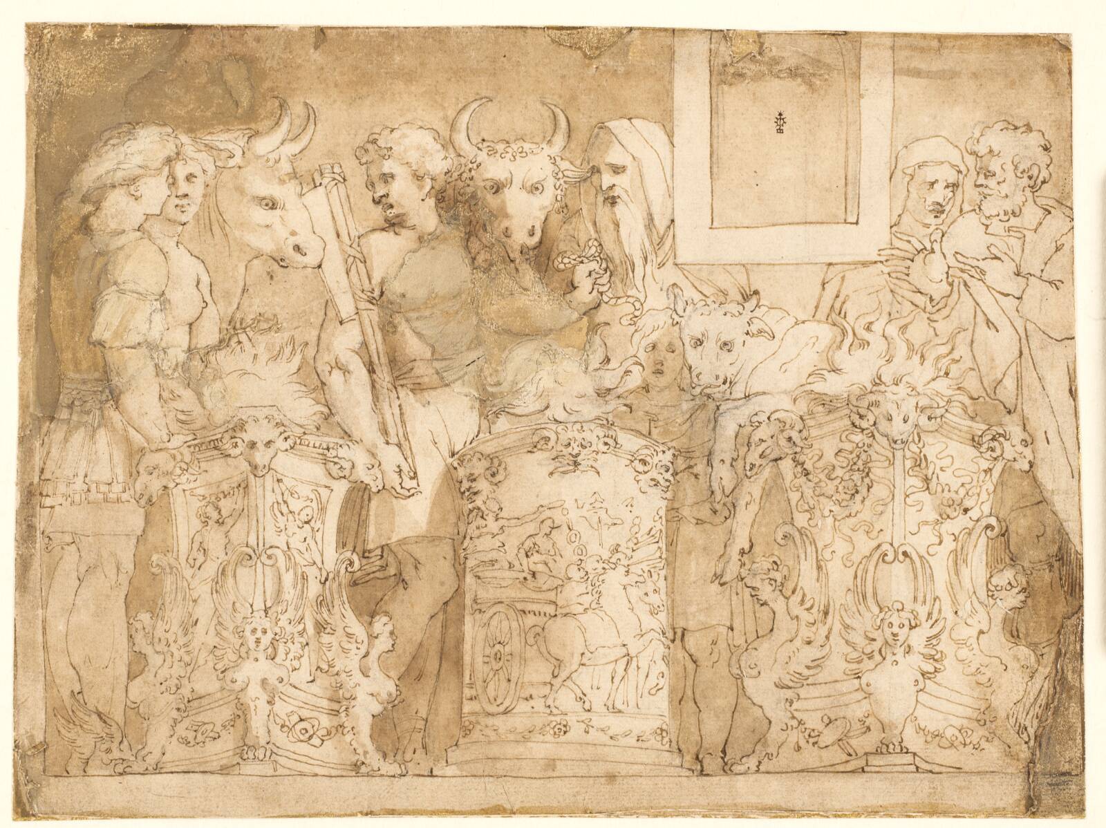 Antik offerscene, Ubekendt, 1500-1599