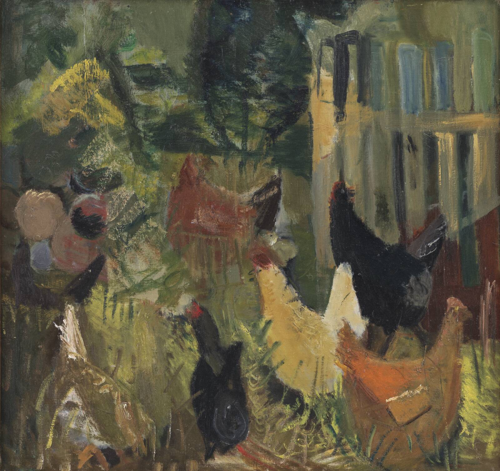 Høns i græsset, Ebba Carstensen, 1934-1938