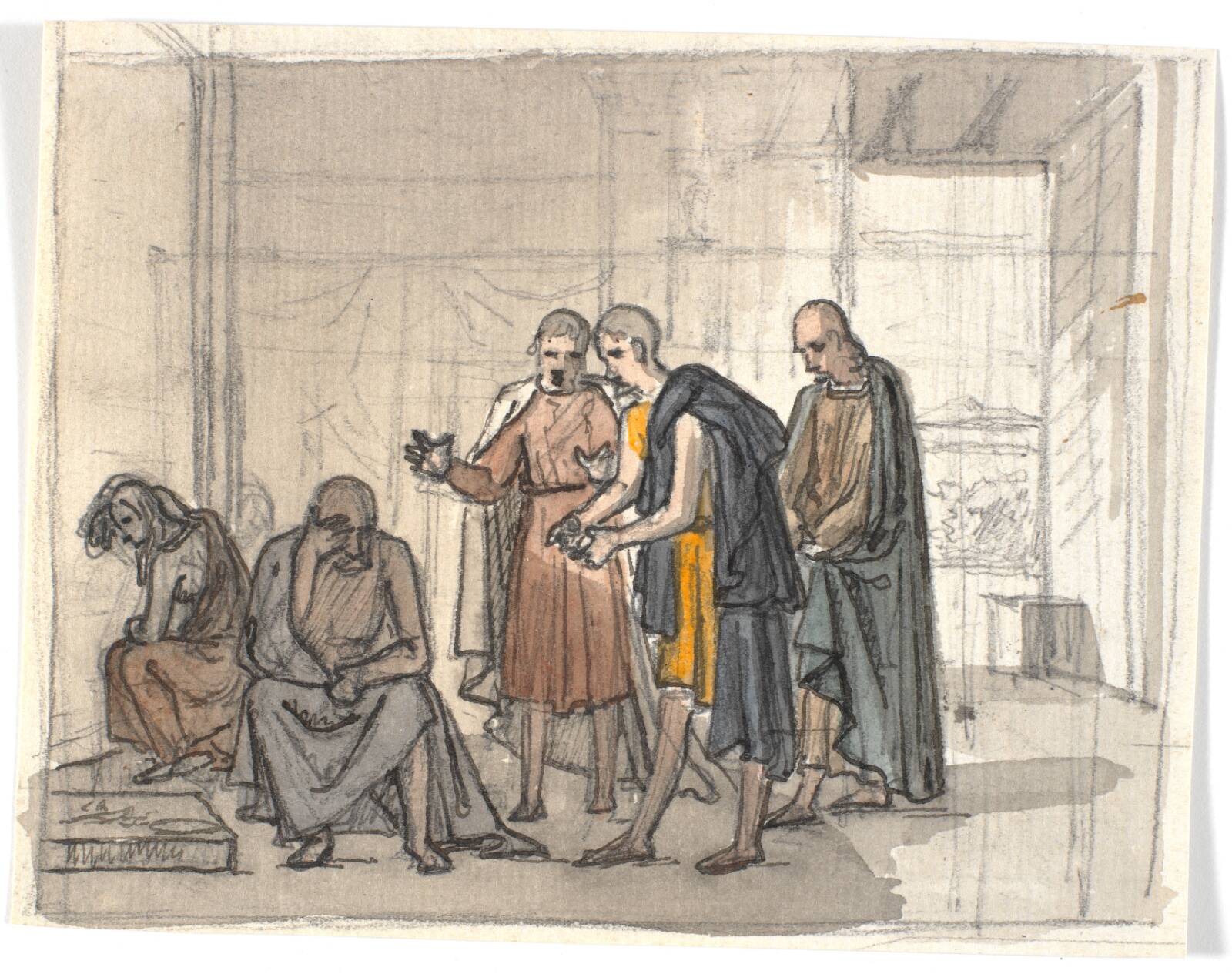 Job og hans venner, Martinus Rørbye, 1840-1849