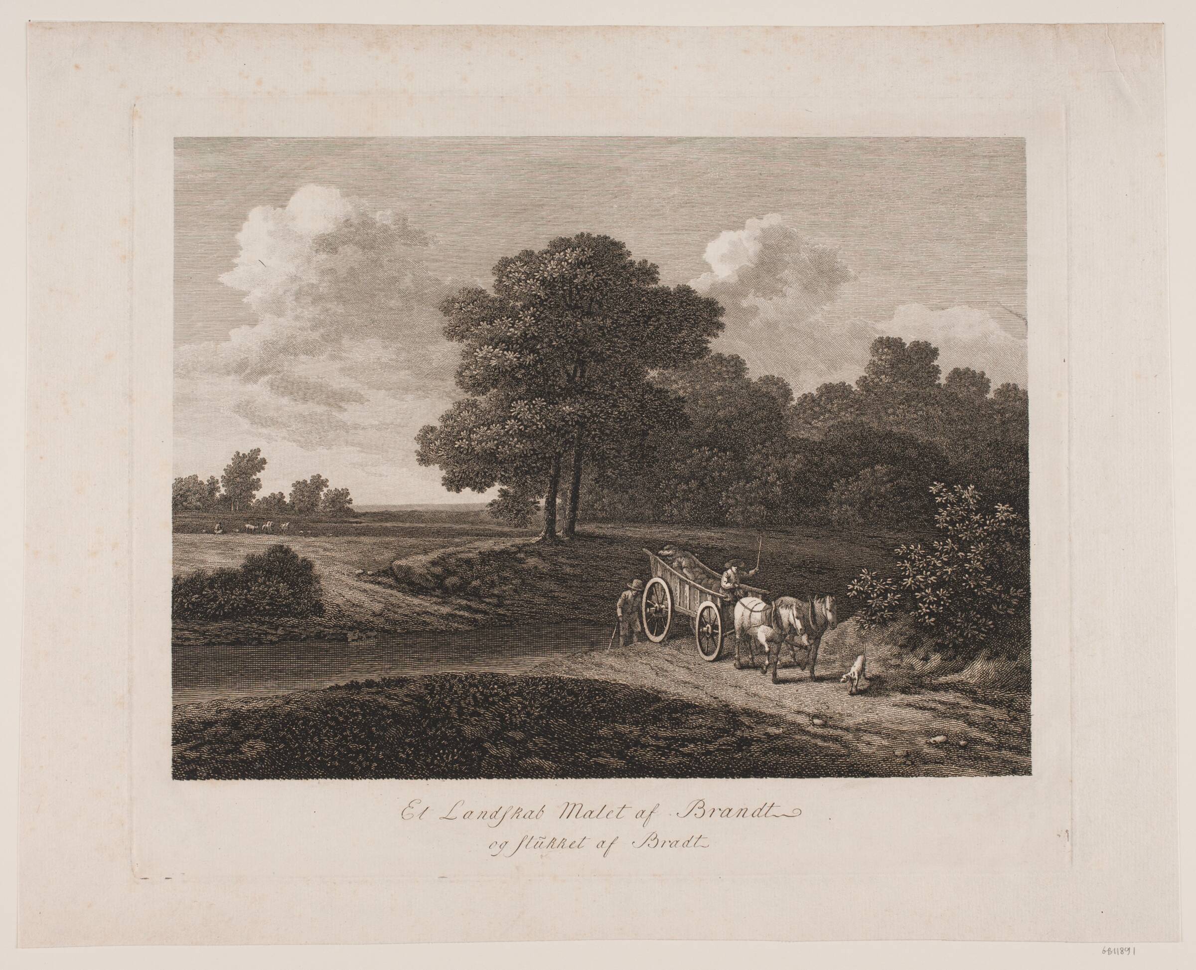 Et landskab, Bradt, F.L., 1747-1829