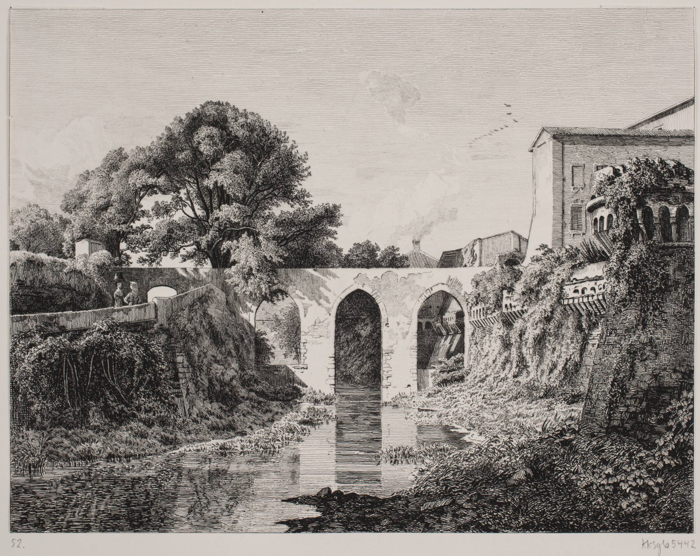 Grotta Ferata i Ariccia, Hermann Carmiencke, 1850