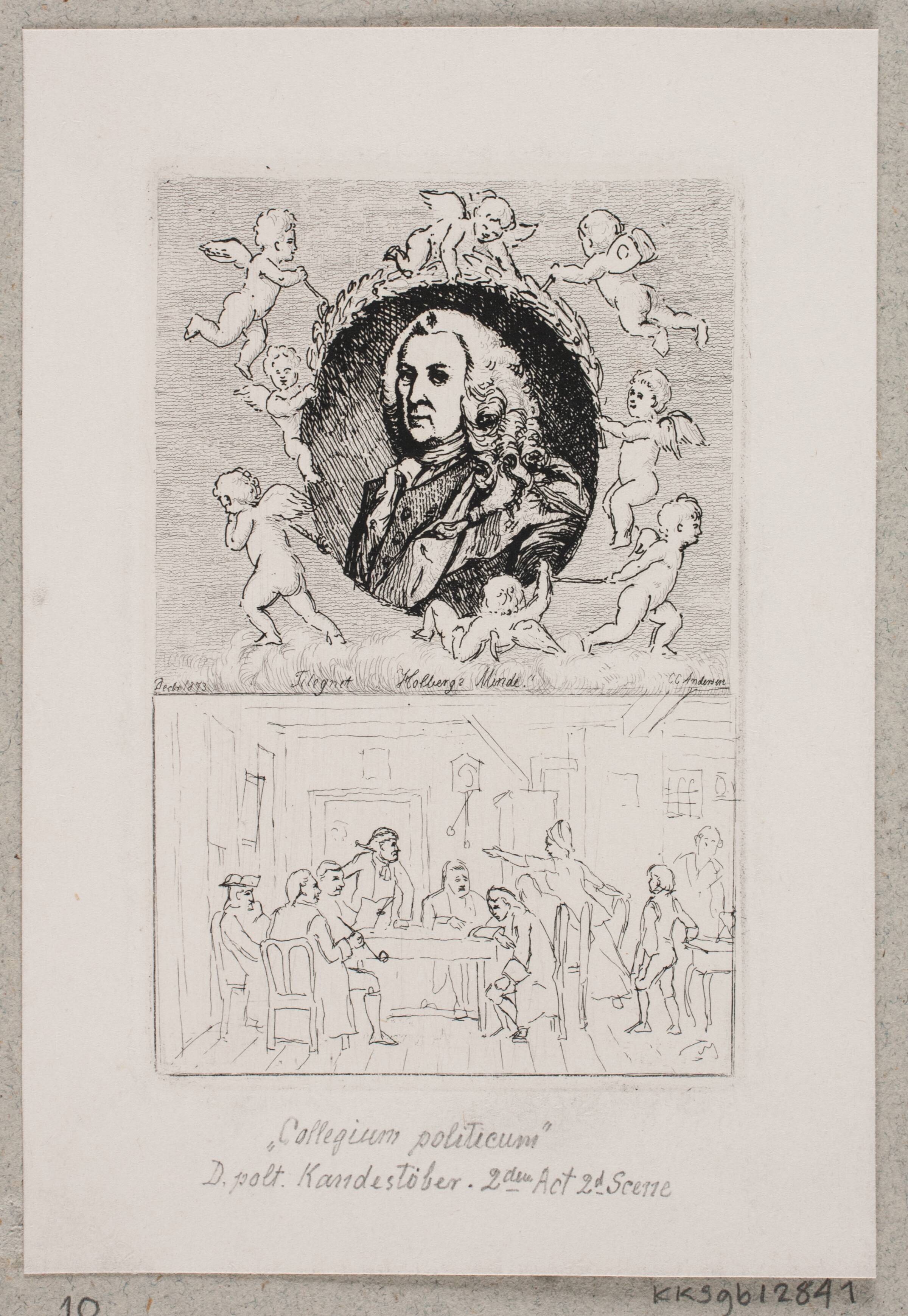 "Holbergs Minde", C.C. Andersen, 1873