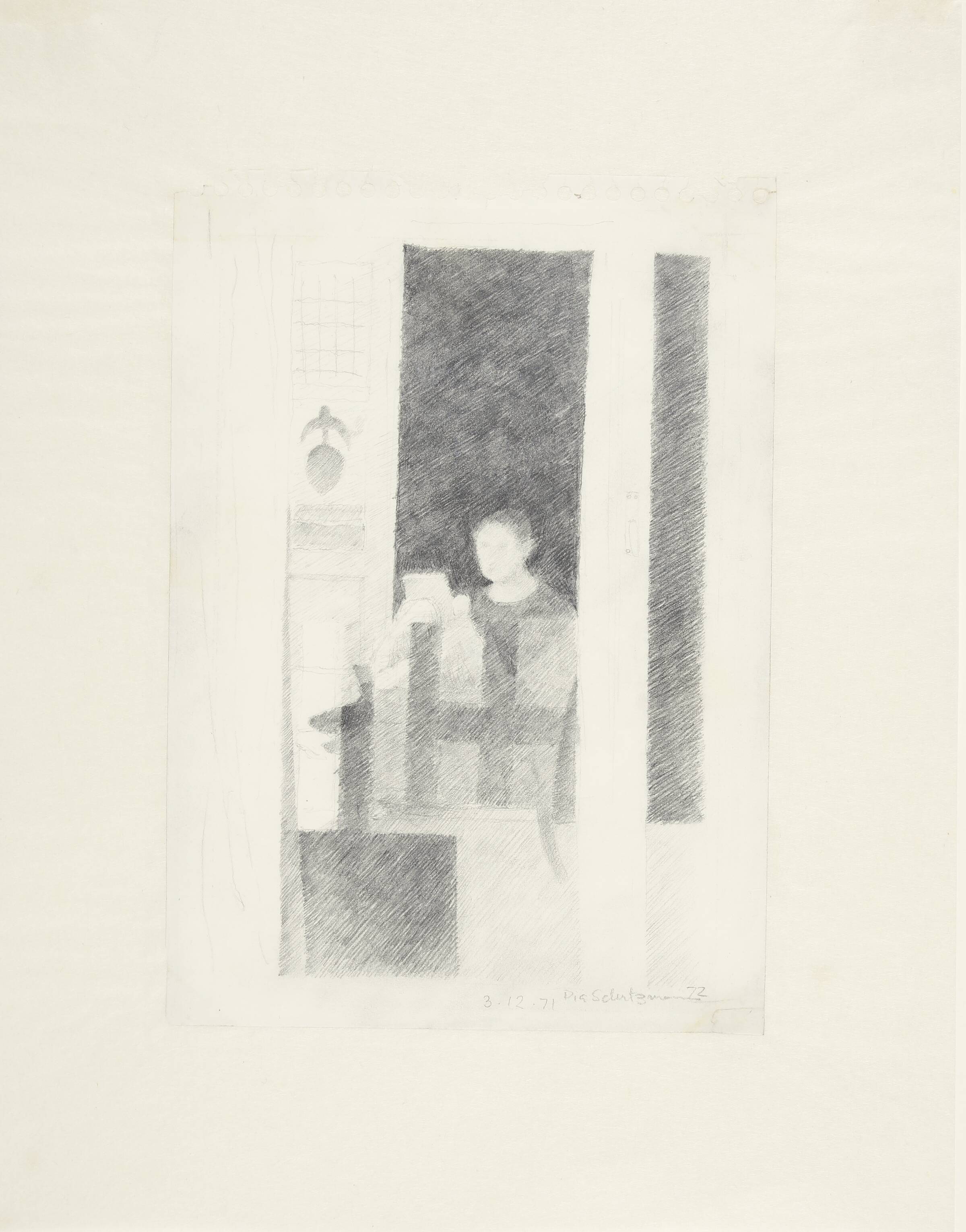 "Personspejling", Pia Schutzmann, 1971-1972