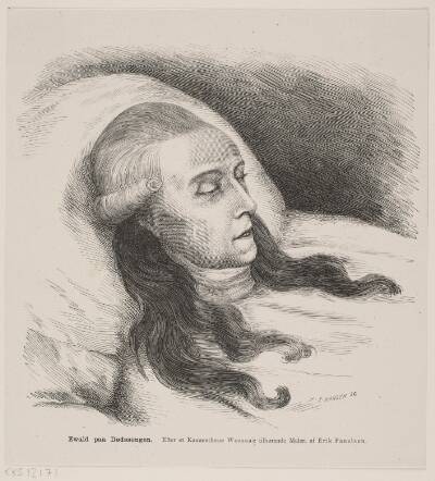 Johannes Ewald på dødssengen