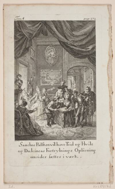 Illustration til Cervantes "Don Quijote", bind 4, p. 273