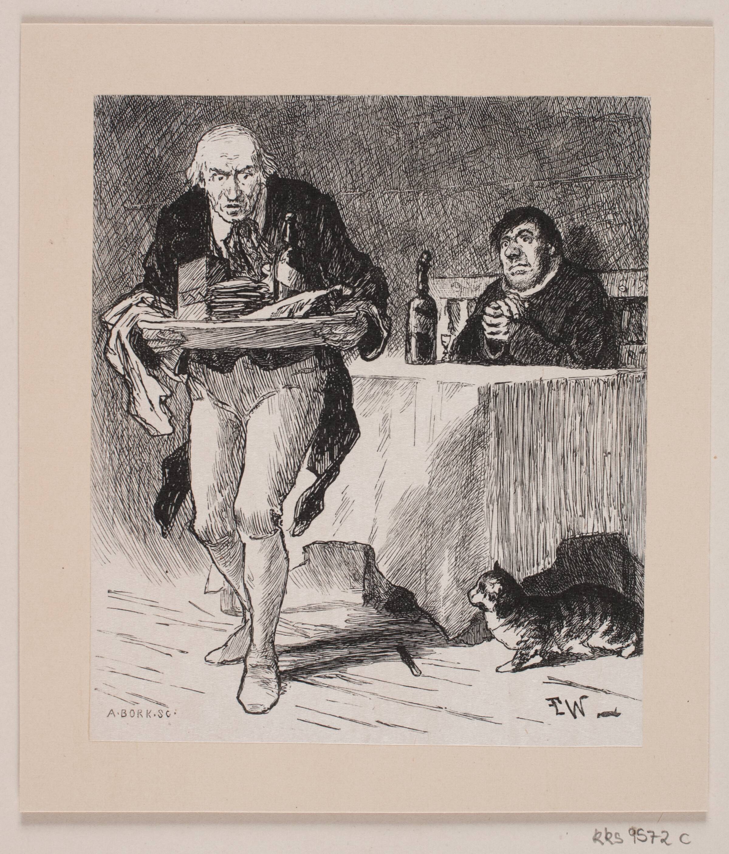 Illustration til "Kulbrænderen", André Bork, 1854-1932