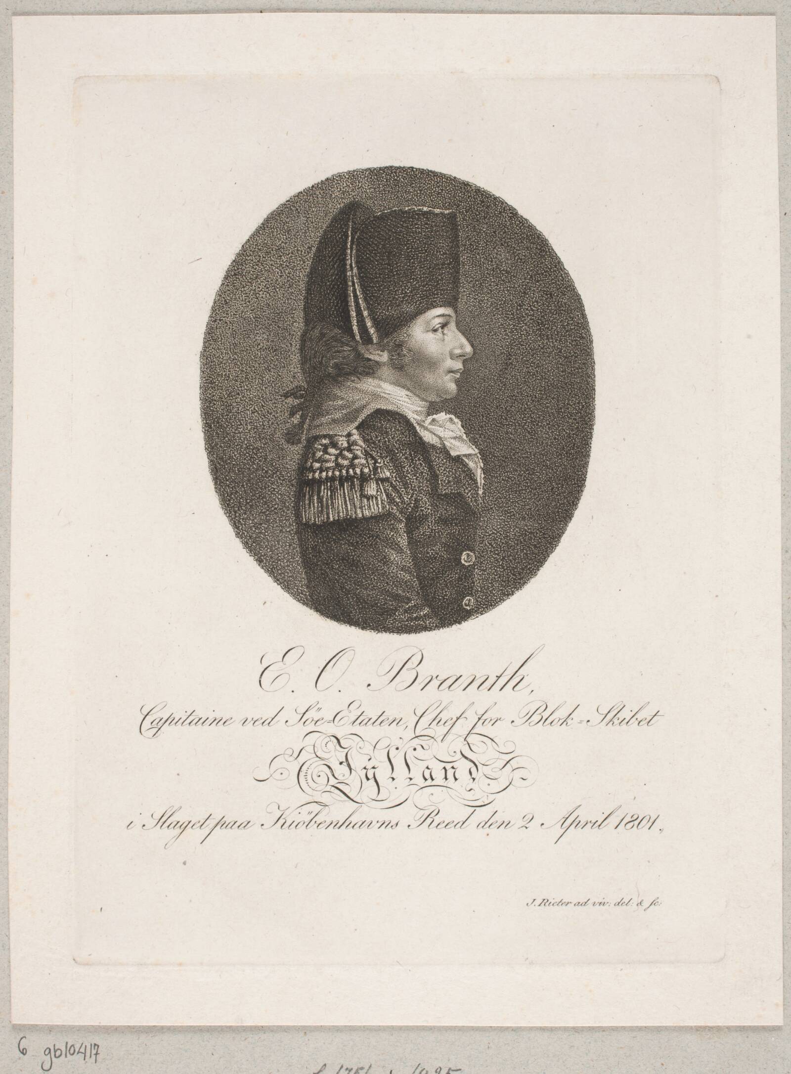 E. O. Branth, Jacob Rieter, 1758-1823