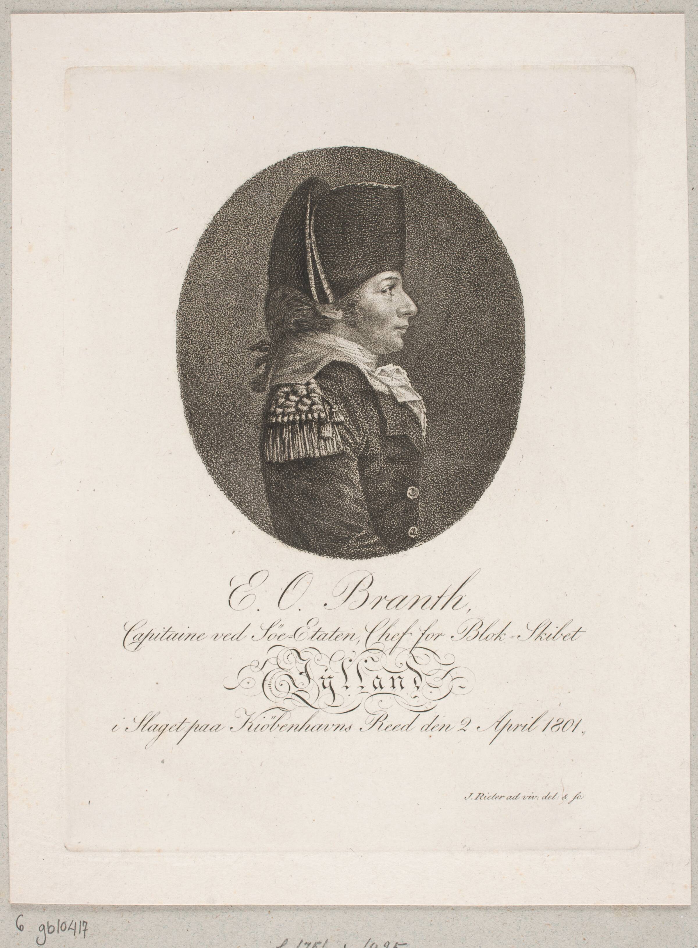 E. O. Branth, Jacob Rieter, 1758-1823