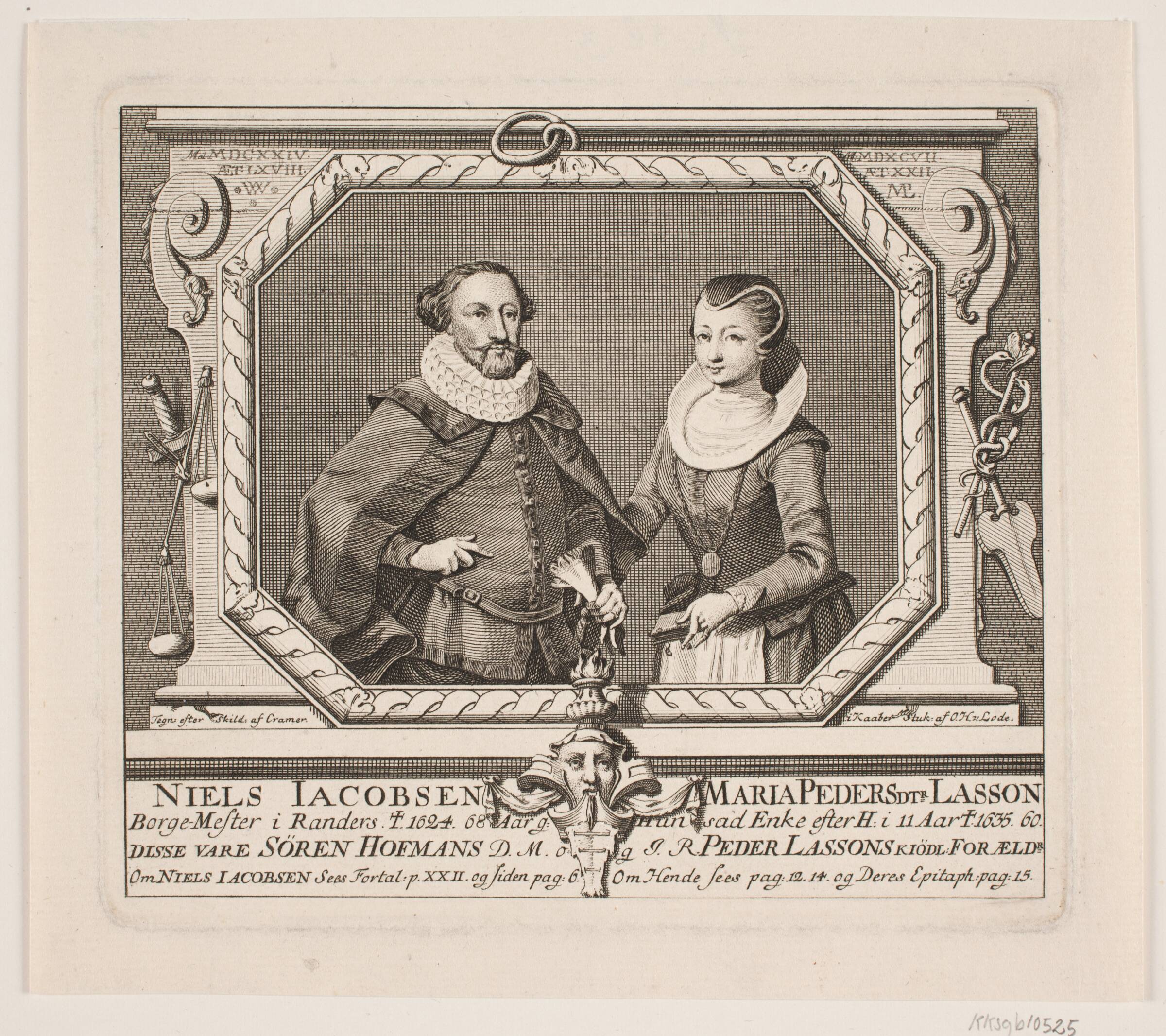 Niels Jacobsen, Borgmester og hans Hustru Maria Lasson., Odvardt Helmoldt de Lode, 1726-1757