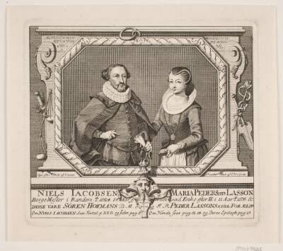 Niels Jacobsen, Borgmester og hans Hustru Maria Lasson.