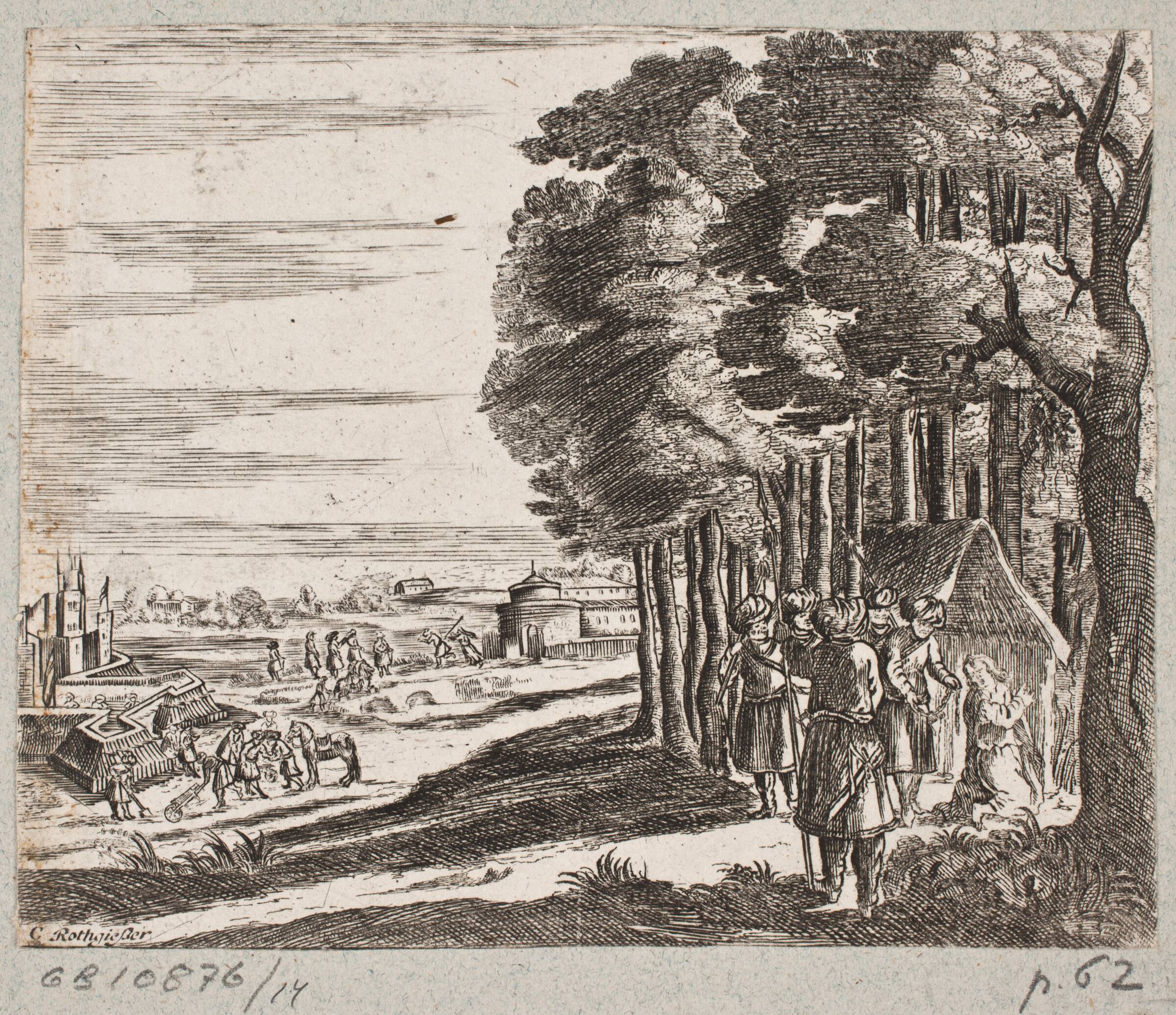 Illustration til Adam Olearius, “Persianischer Rosenthal von einem Sinnreichen Poeten Schich Saadi […]”, Schleswig 1660, Christian Rothgiesser, 1645