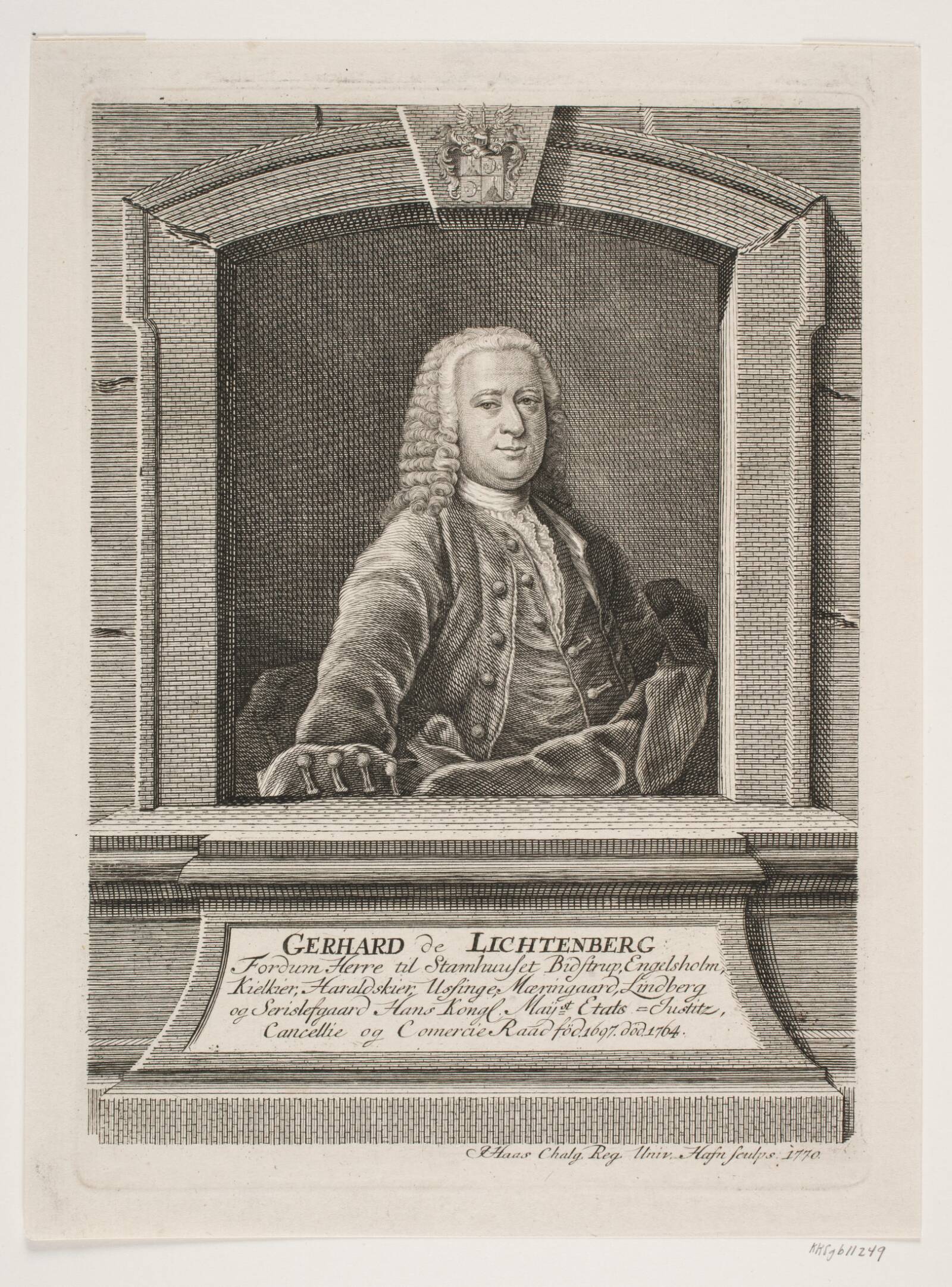Gerhard de Lichtenberg, Jonas Haas, 1752