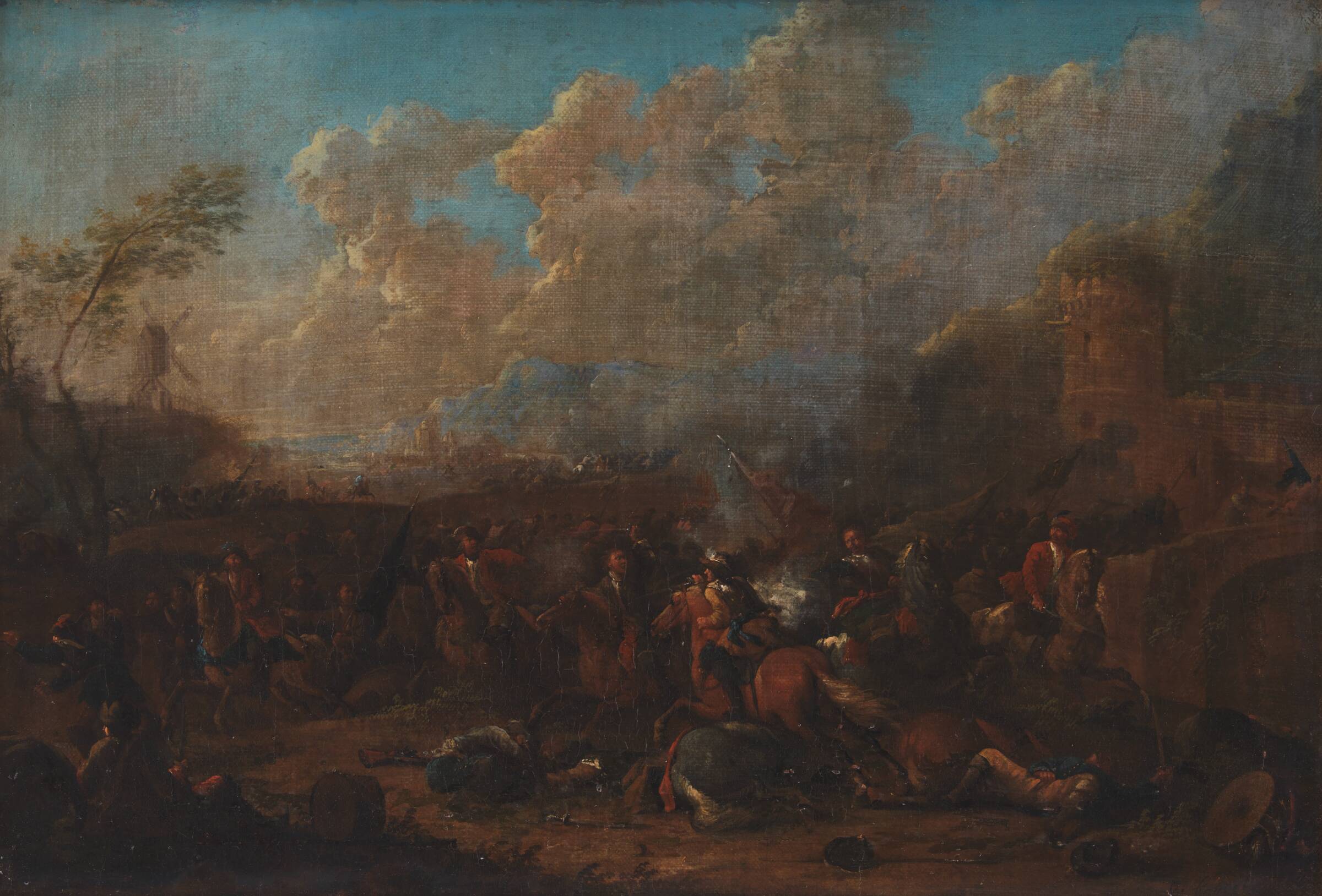 Rytterbatalje ved en fæstning, Karel Breydel