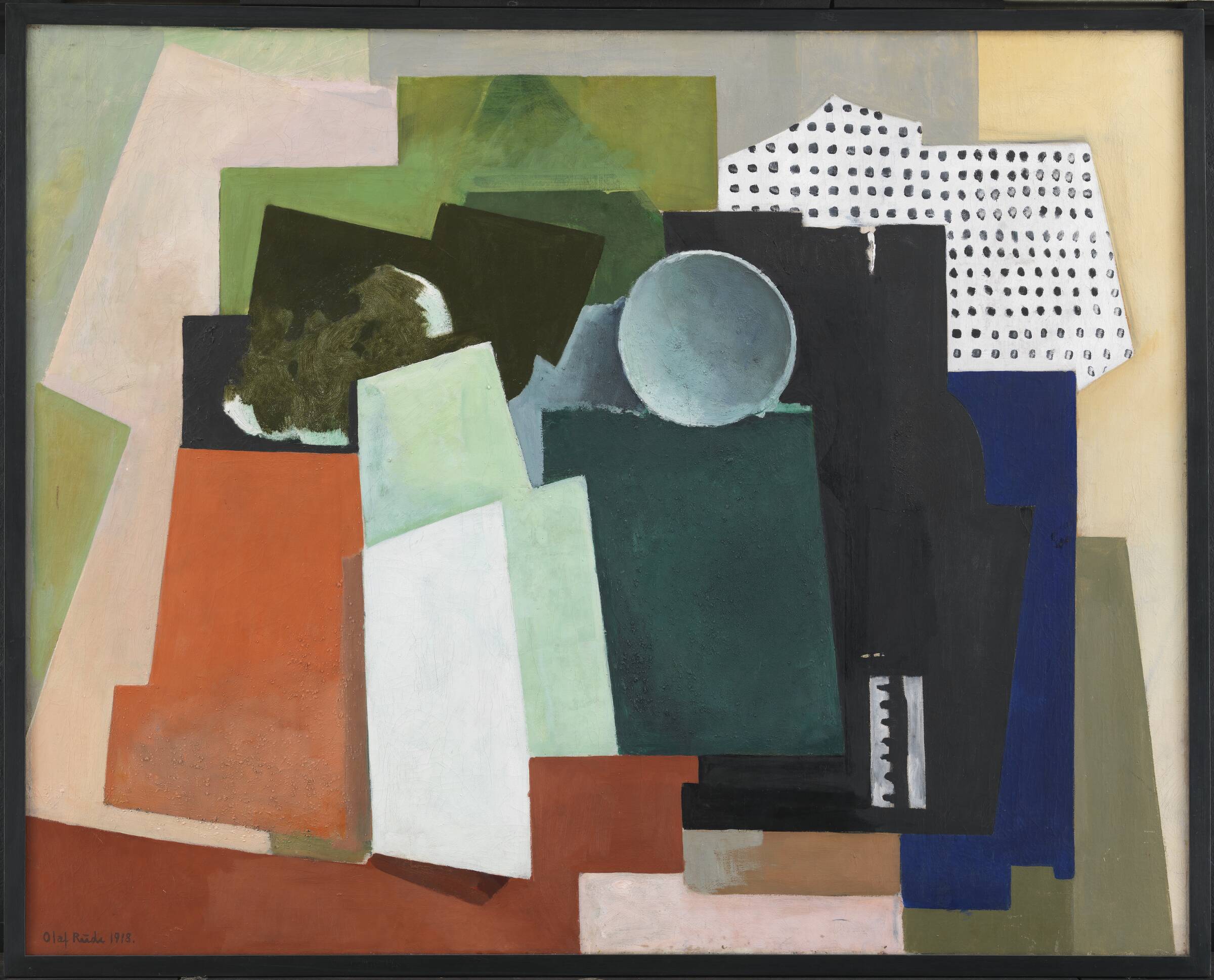Komposition 2, Olaf Rude, 1918