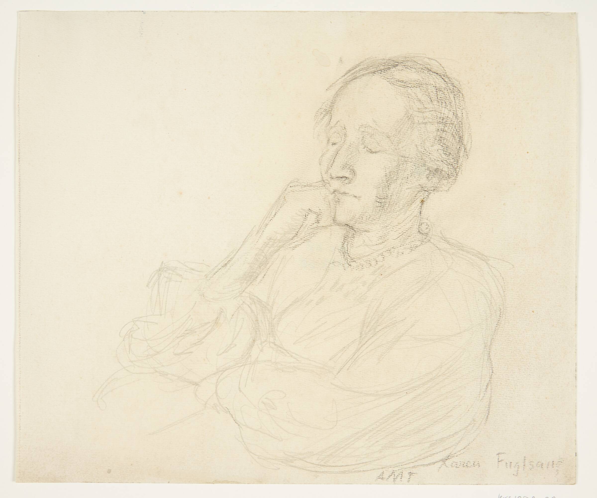 Portræt af pianisten Karen Bentzon, f. Hartmann, Anne Marie Telmányi, 1877-1977