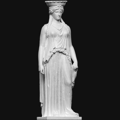 Stående kvinde, kopi efter karyatide C, Erechtheion på Athens Akropolis