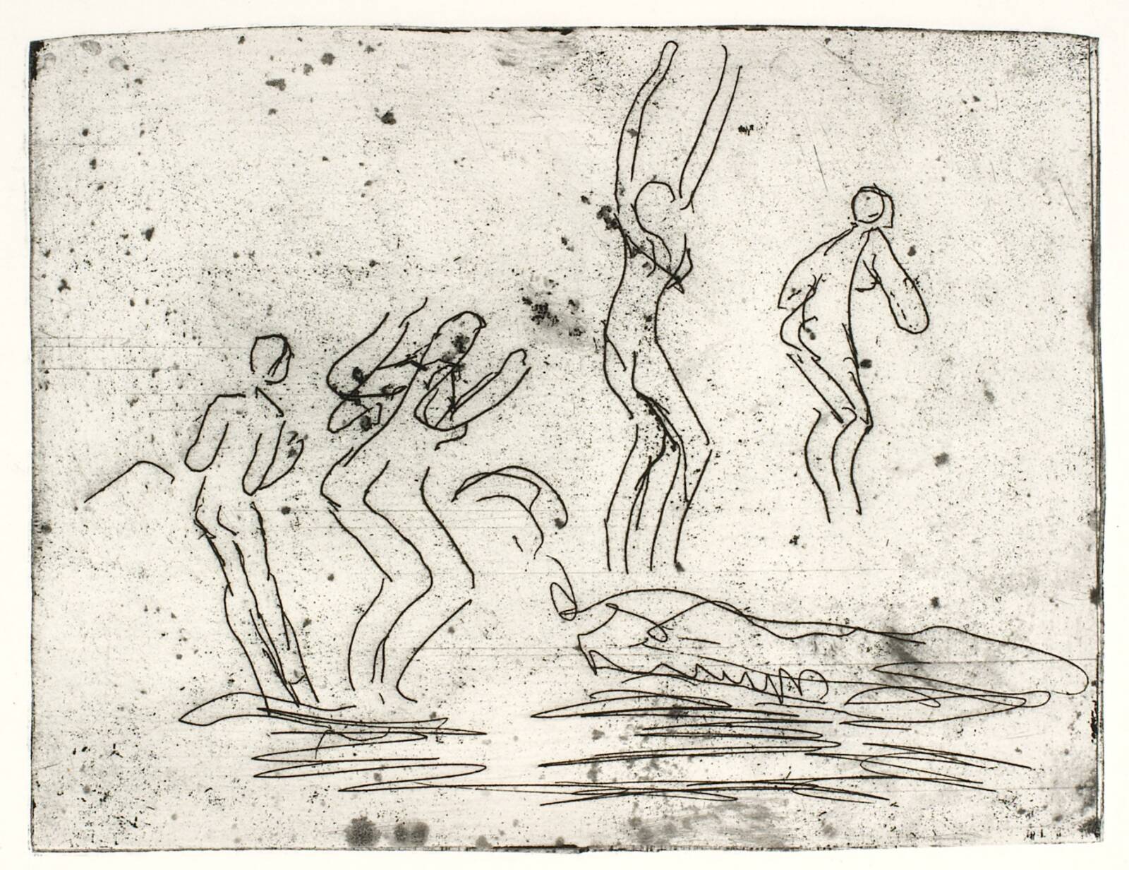 Badende, Olivia Holm-Møller, 1948-1951