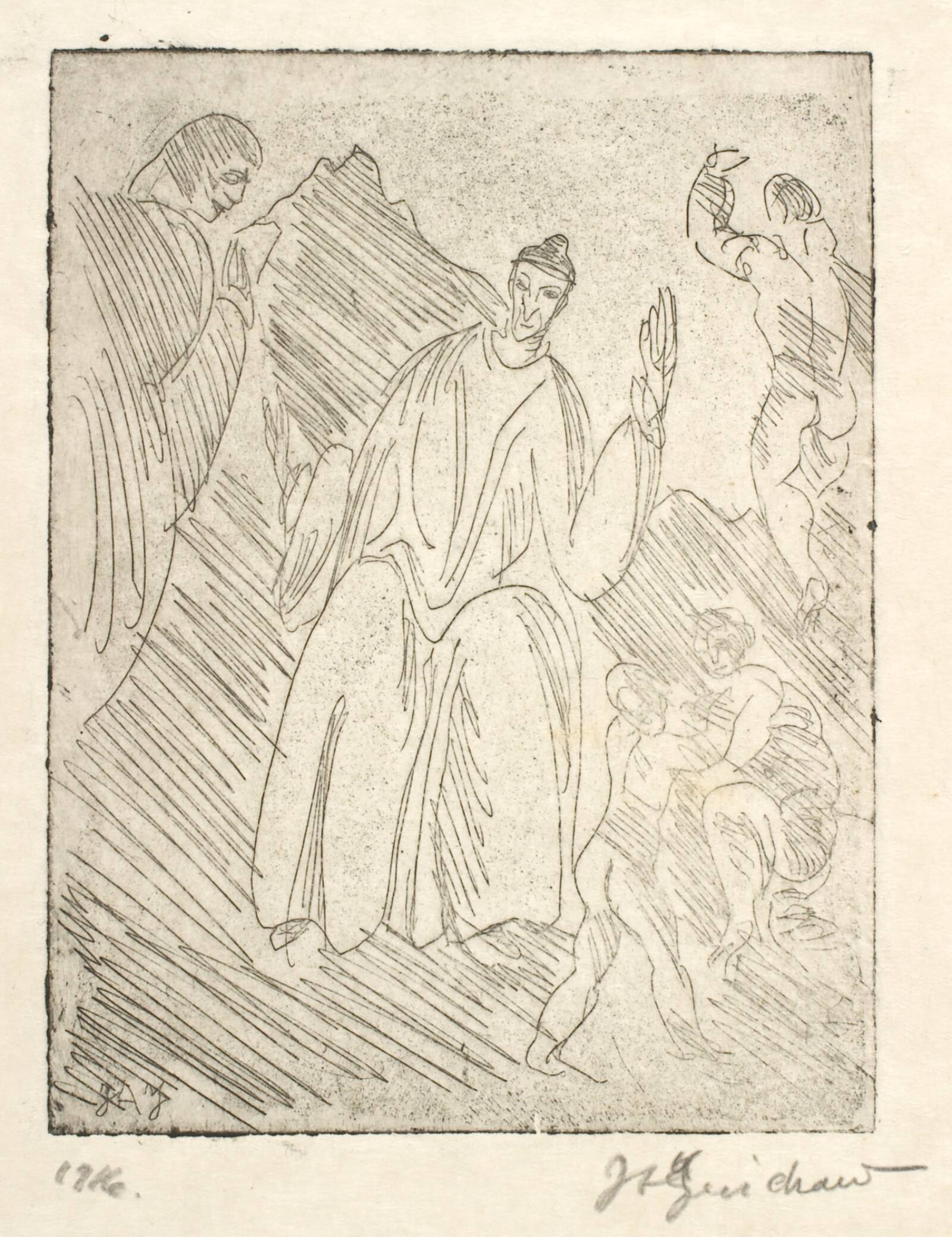 Dante, J.A. Jerichau, 1916