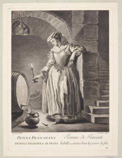 Kvinde fra Frascati (Femme de Frascati habillée comme dans les jours de fête)