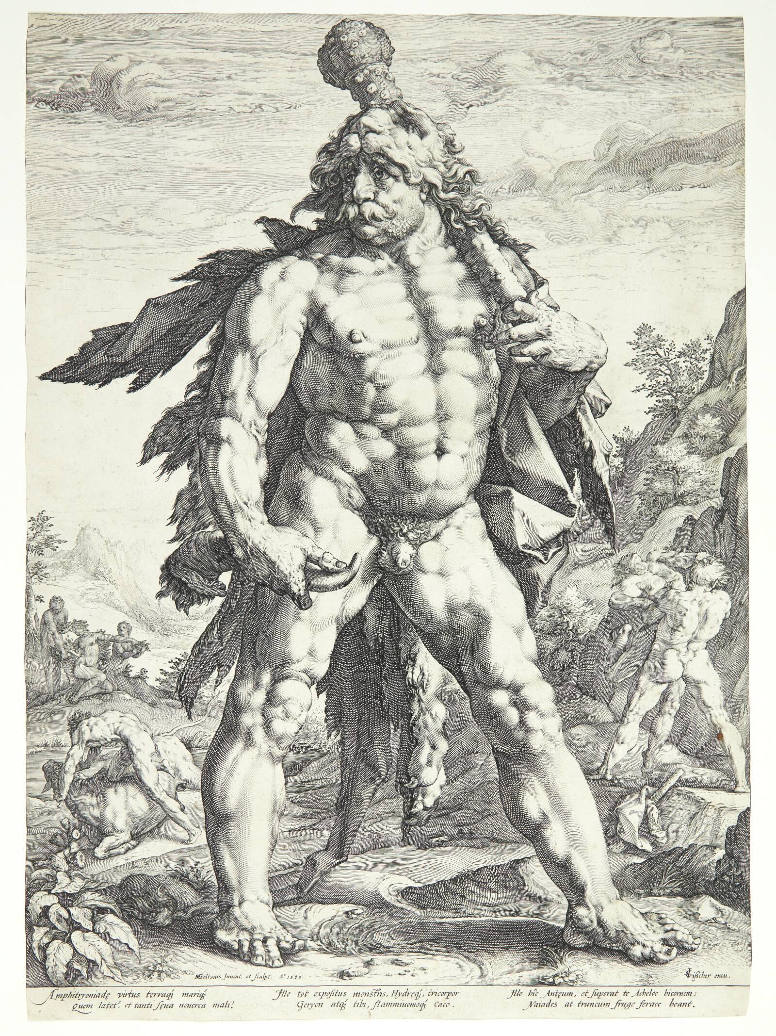 Den Store Herkules, Hendrick Goltzius, 1589