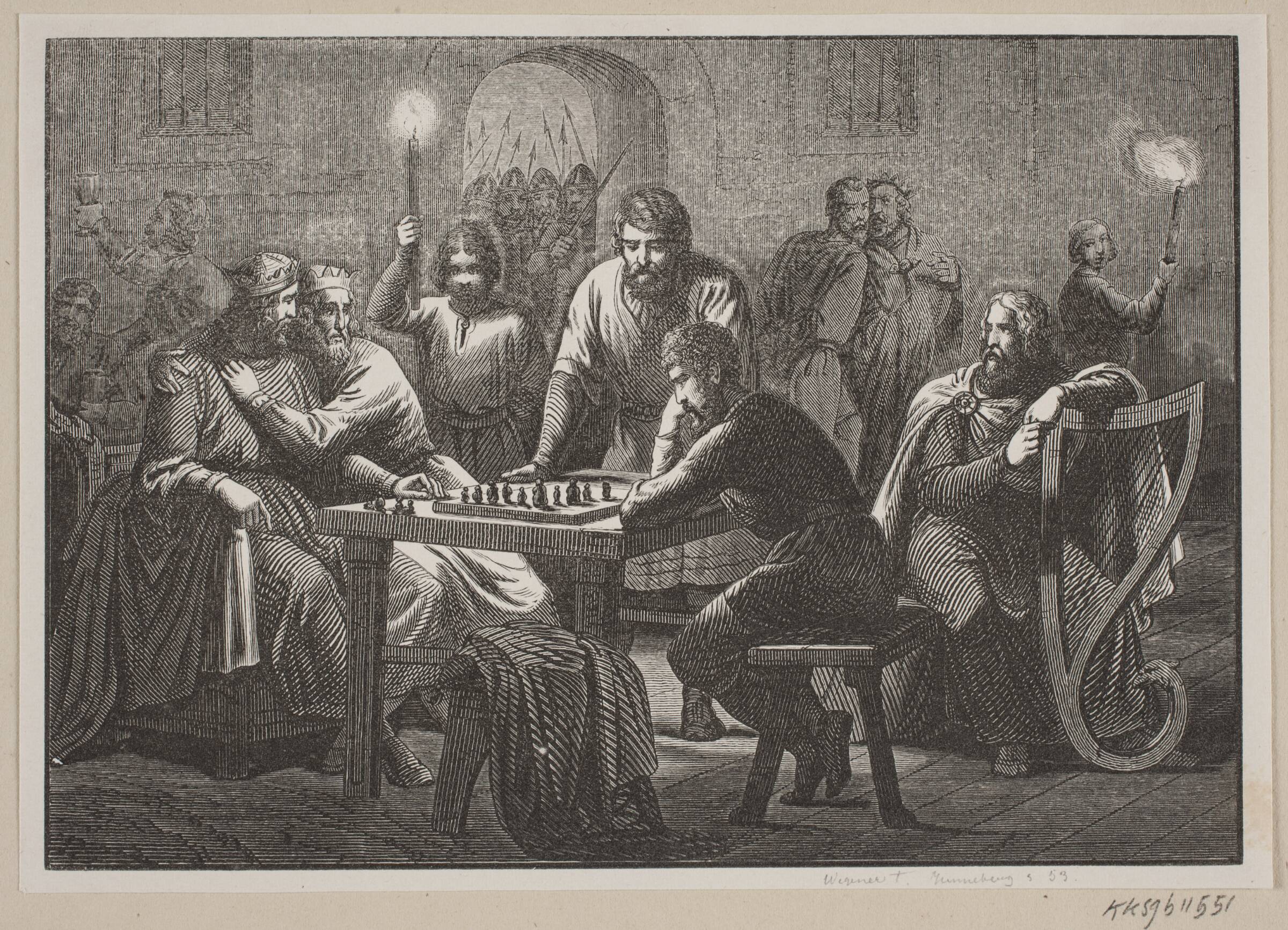 Illustration til Fabricius' Danmarks historie, H.C. Henneberg, 1853