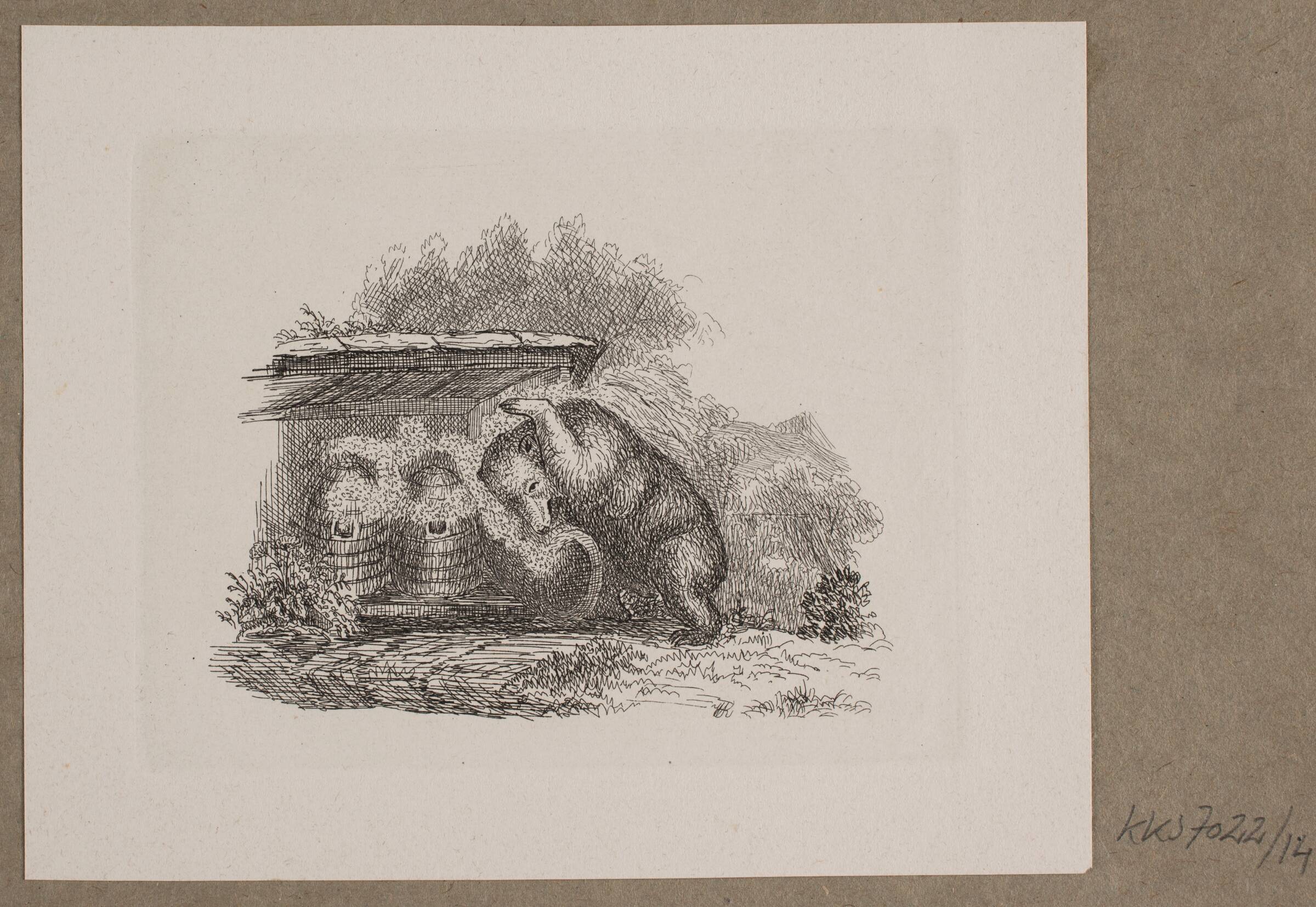 Illustration til O. Specter, "Fabler for Børn", Vilhelm Kyhn, 1838