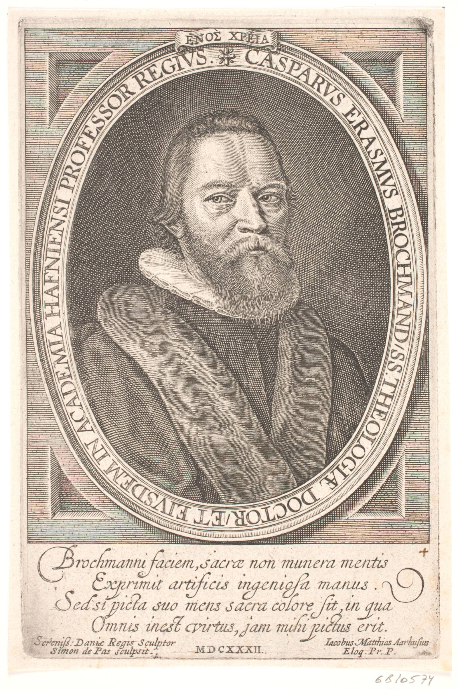 Biskop Jesper Rasmussen Brochmand, Simon de Pas, 1632