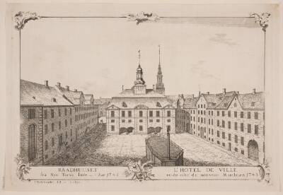 Københavns rådhus, set fra Nytorv