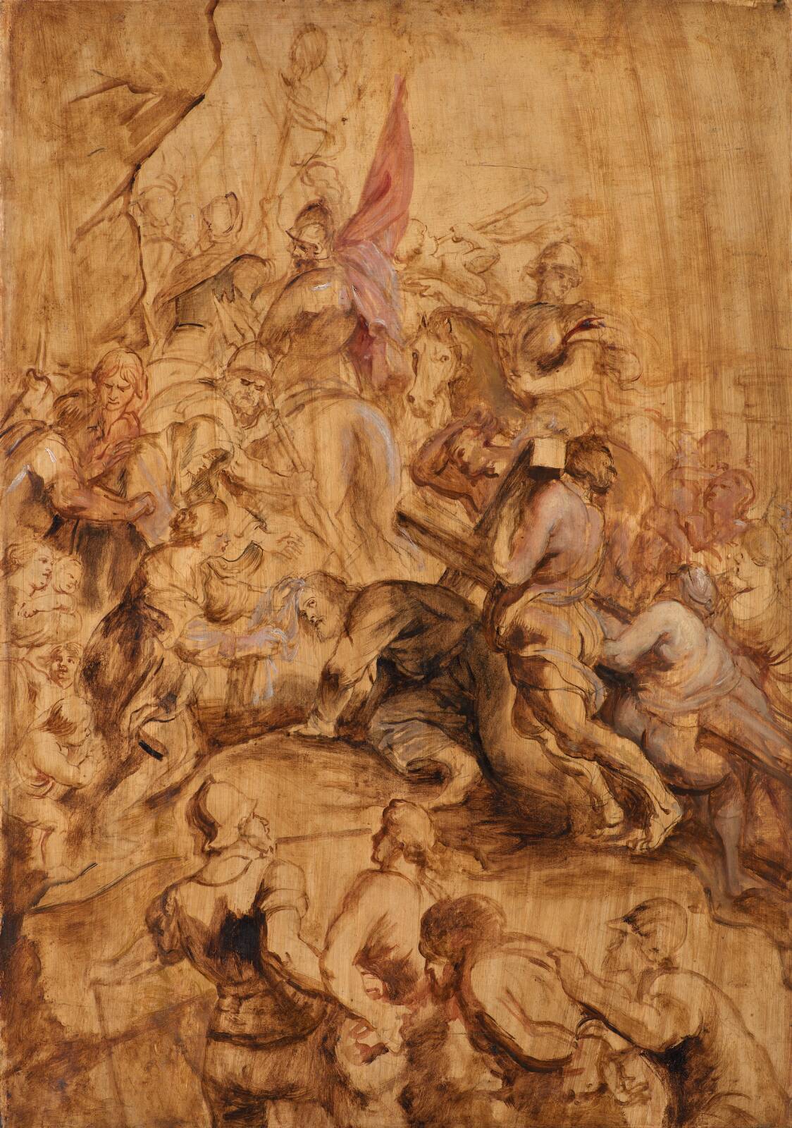 The Ascent to Calvary. The Bearing of the Cross, by Peter Paul Rubens, 1634