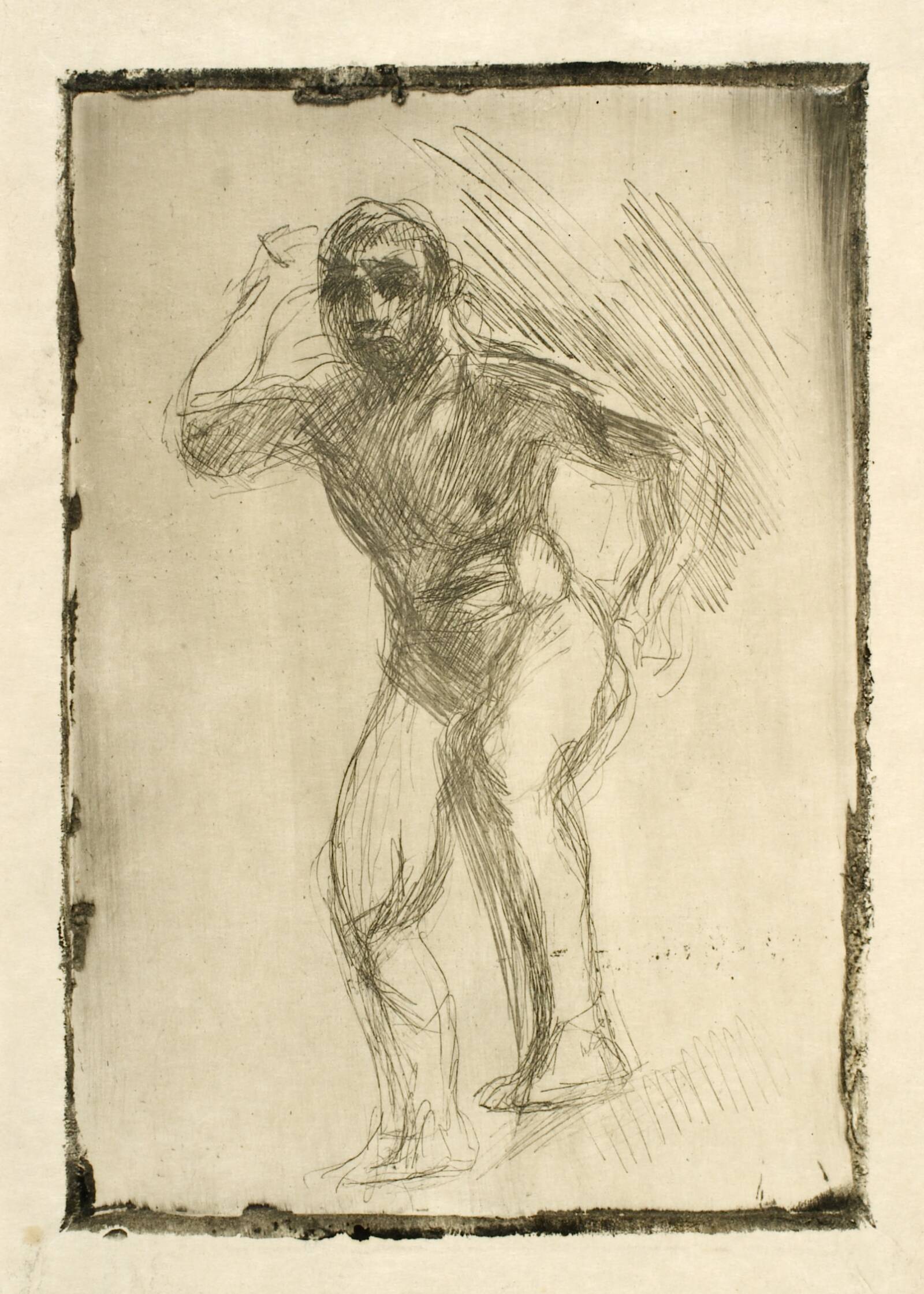 Atlas, studie, Oluf Hartmann, 1908