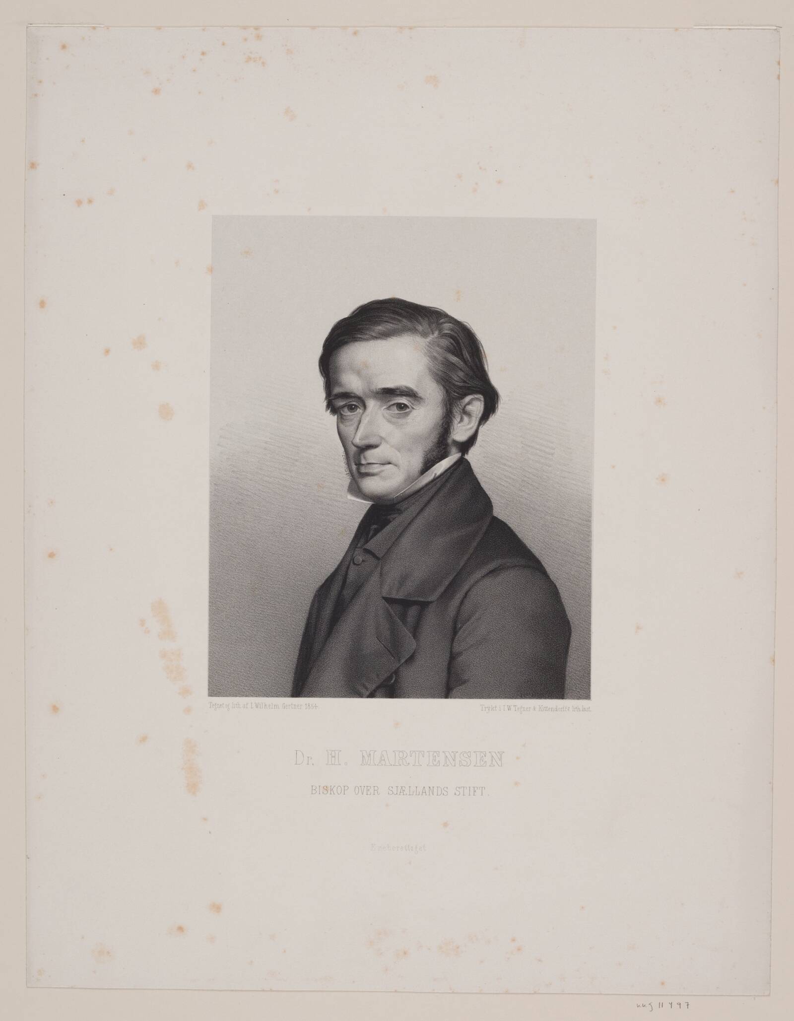 Biskop H. Martensen, J.V. Gertner, 1854