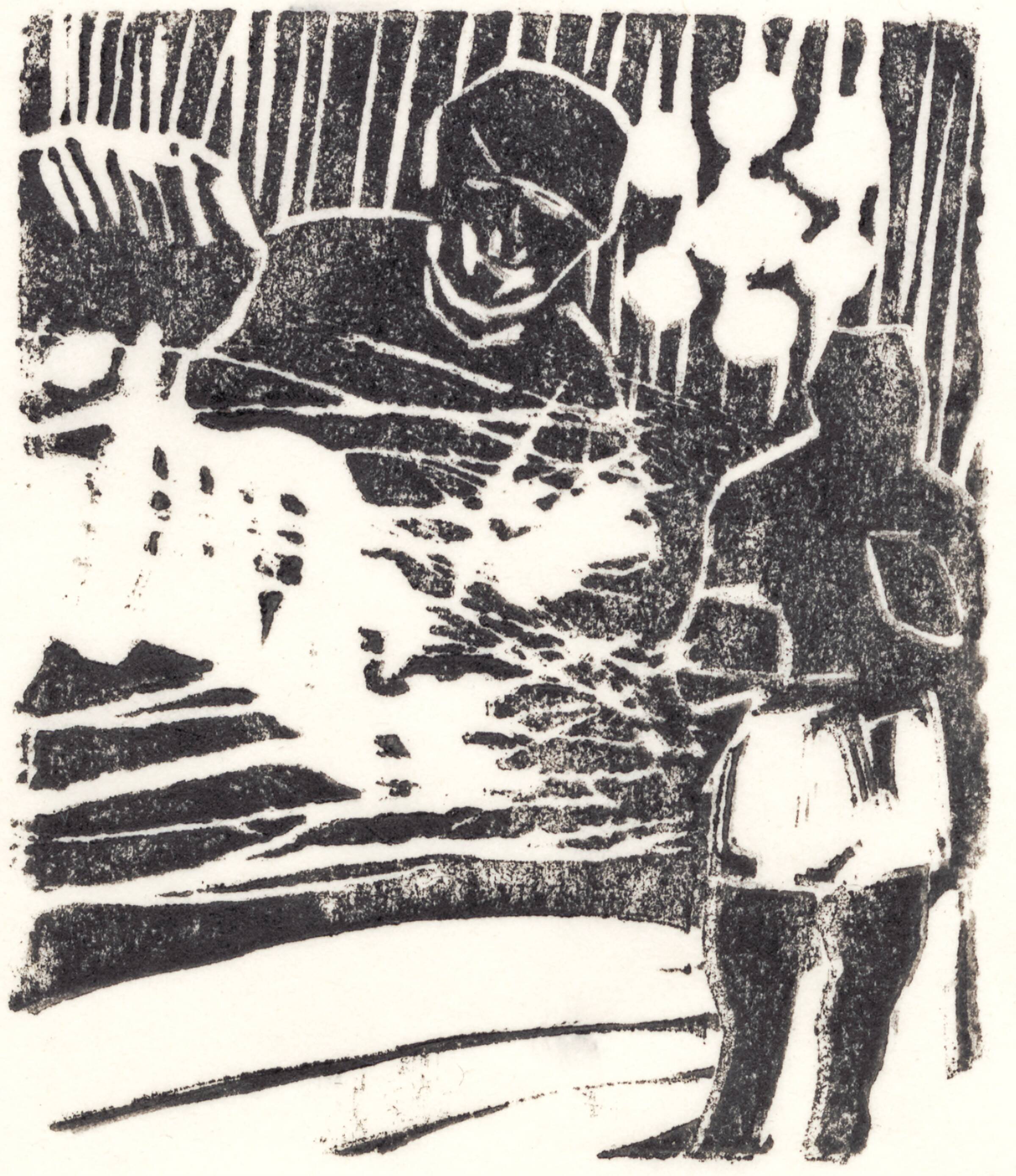 Uden dame, Per Kirkeby, 1964