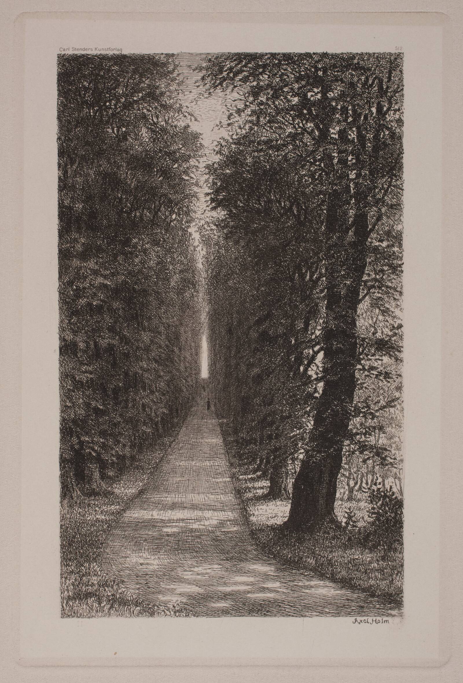 Sukkenes allé, Axel Holm, 1861-1935
