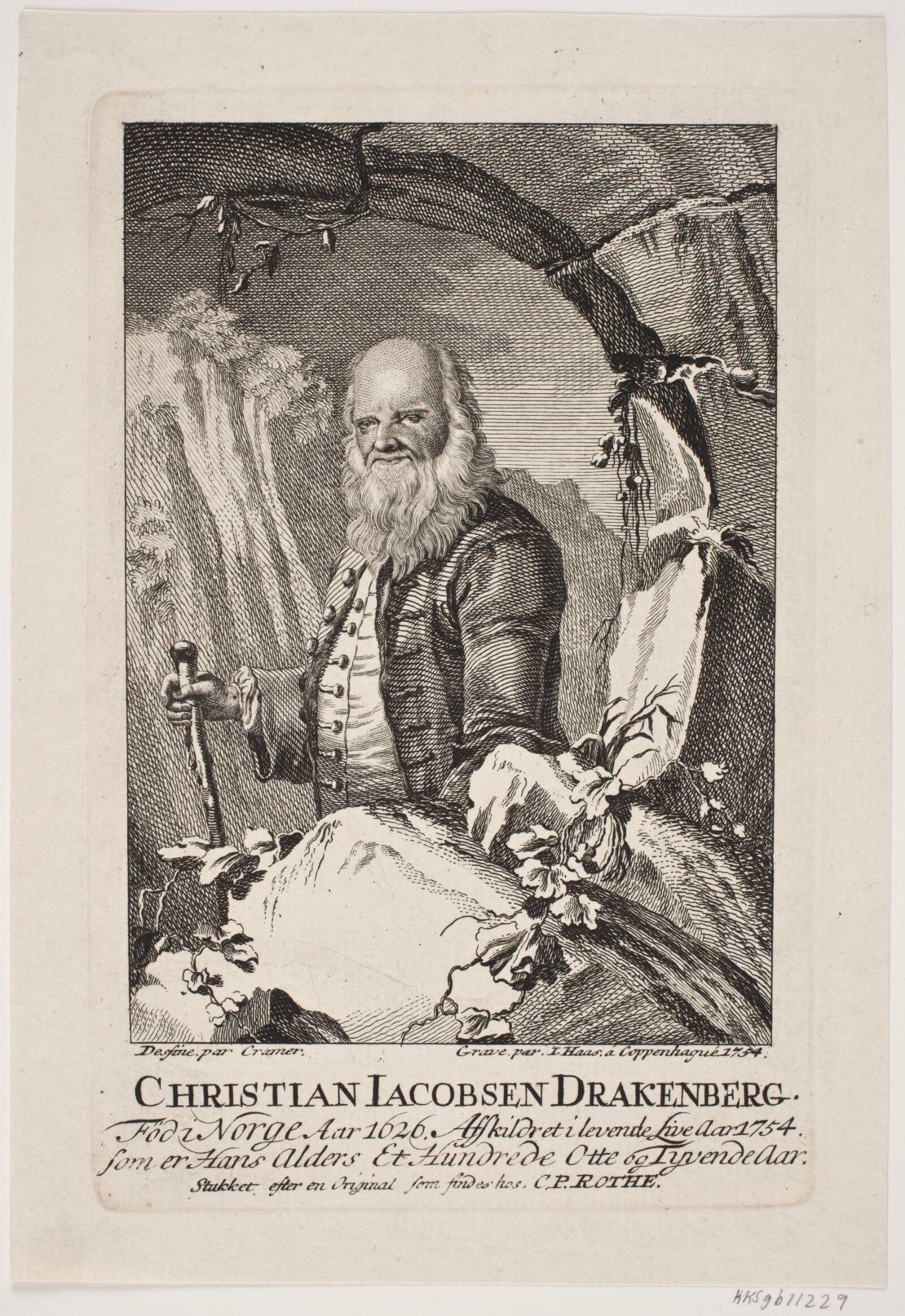 Christian Jacobsen Drakenberg, Jonas Haas, 1754