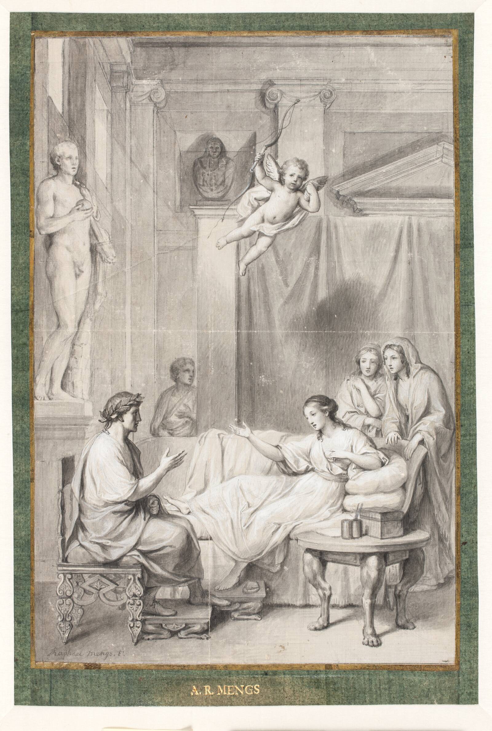 Augustus og Cleopatra, Anton Raphael Mengs, 1728-1779