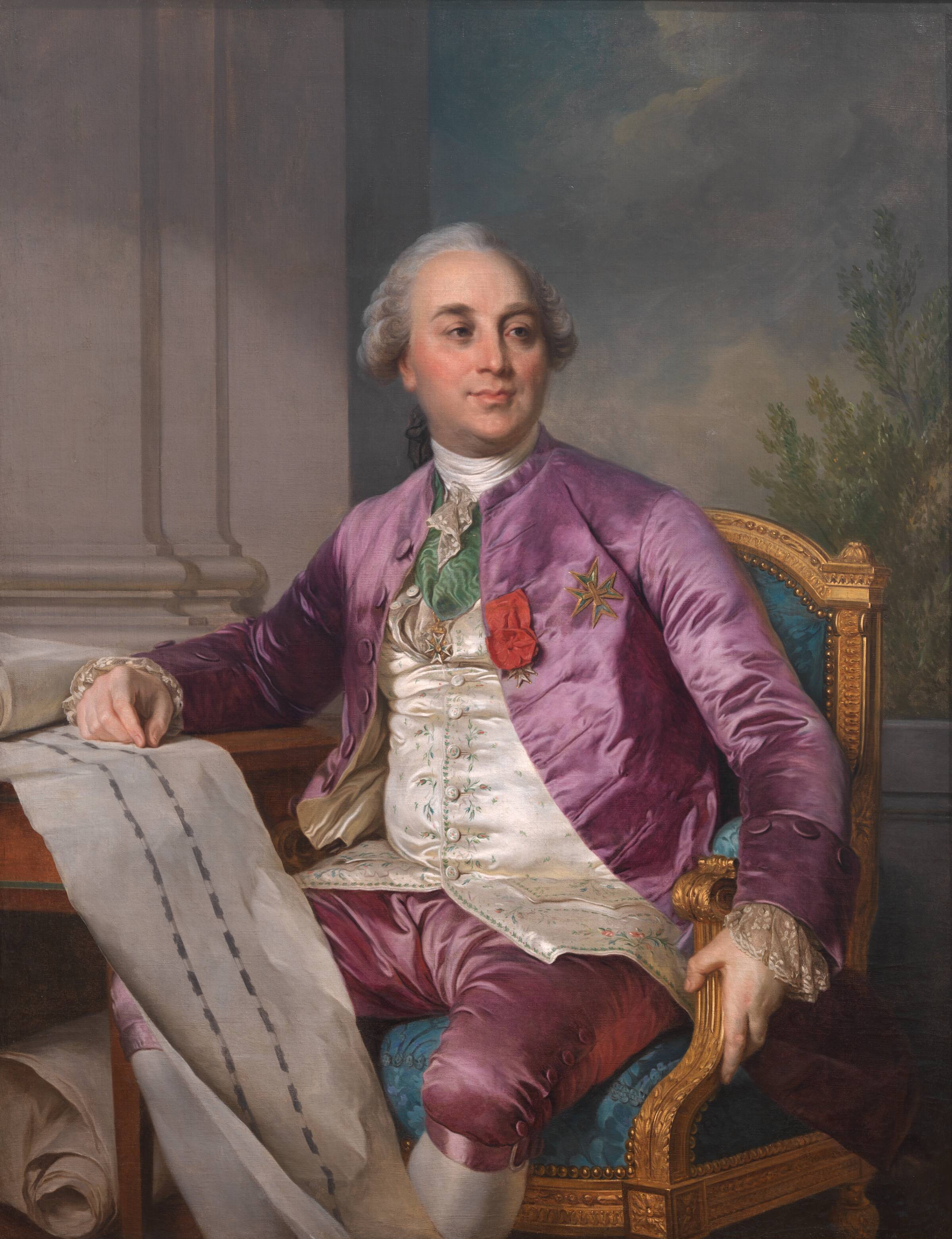 Portræt af Charles-Claude Flahaut de la Billarderie comte d'Angiviller (1730-1809), Joseph-Siffred Duplessis, 1780-1789