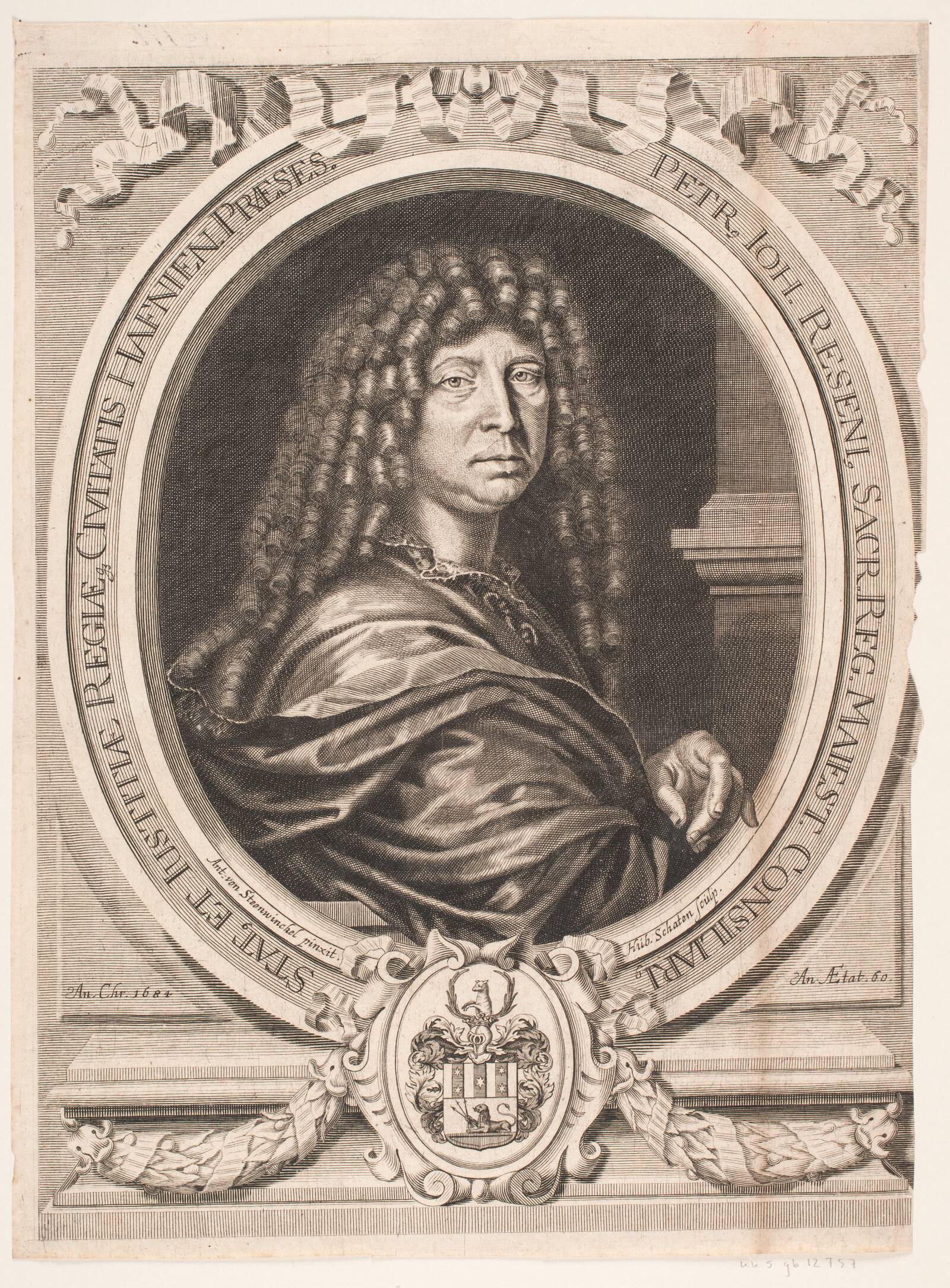 Peder Hansen Resen, Hubert Schaten, 1684