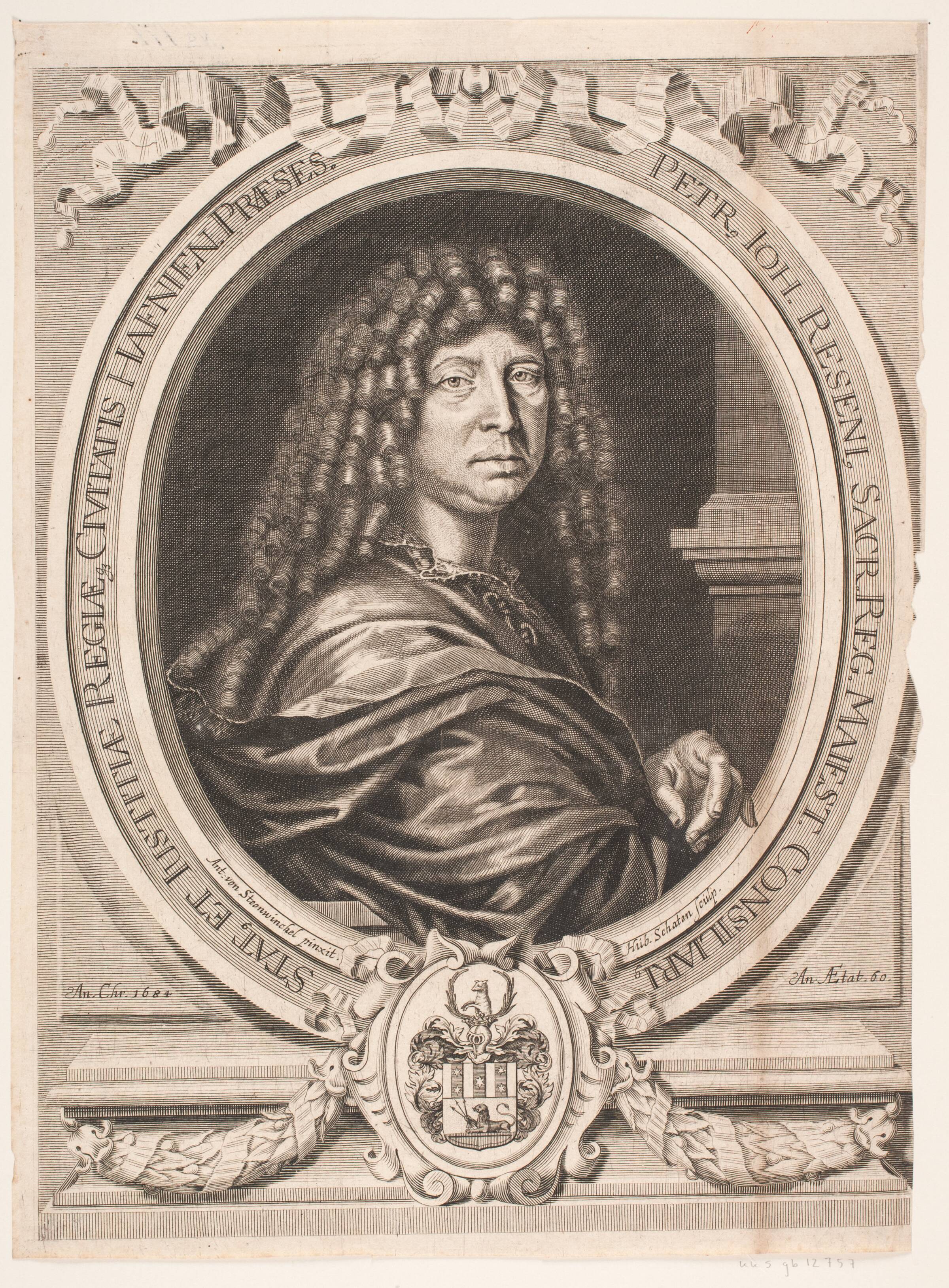 Peder Hansen Resen, Hubert Schaten, 1684